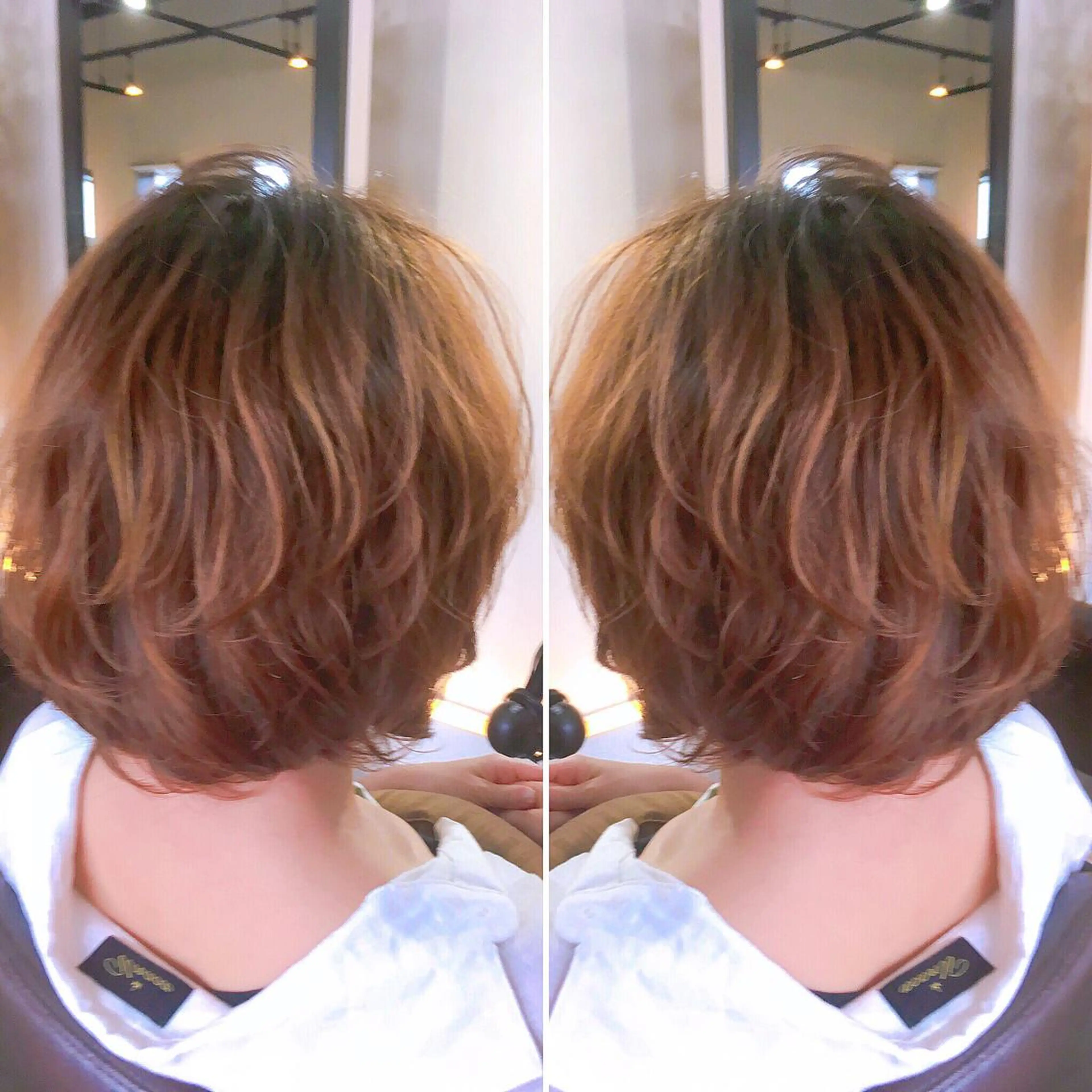 ミディアム カット ヘアカラー トリートメント Le rond吹田店のヘアスタイル