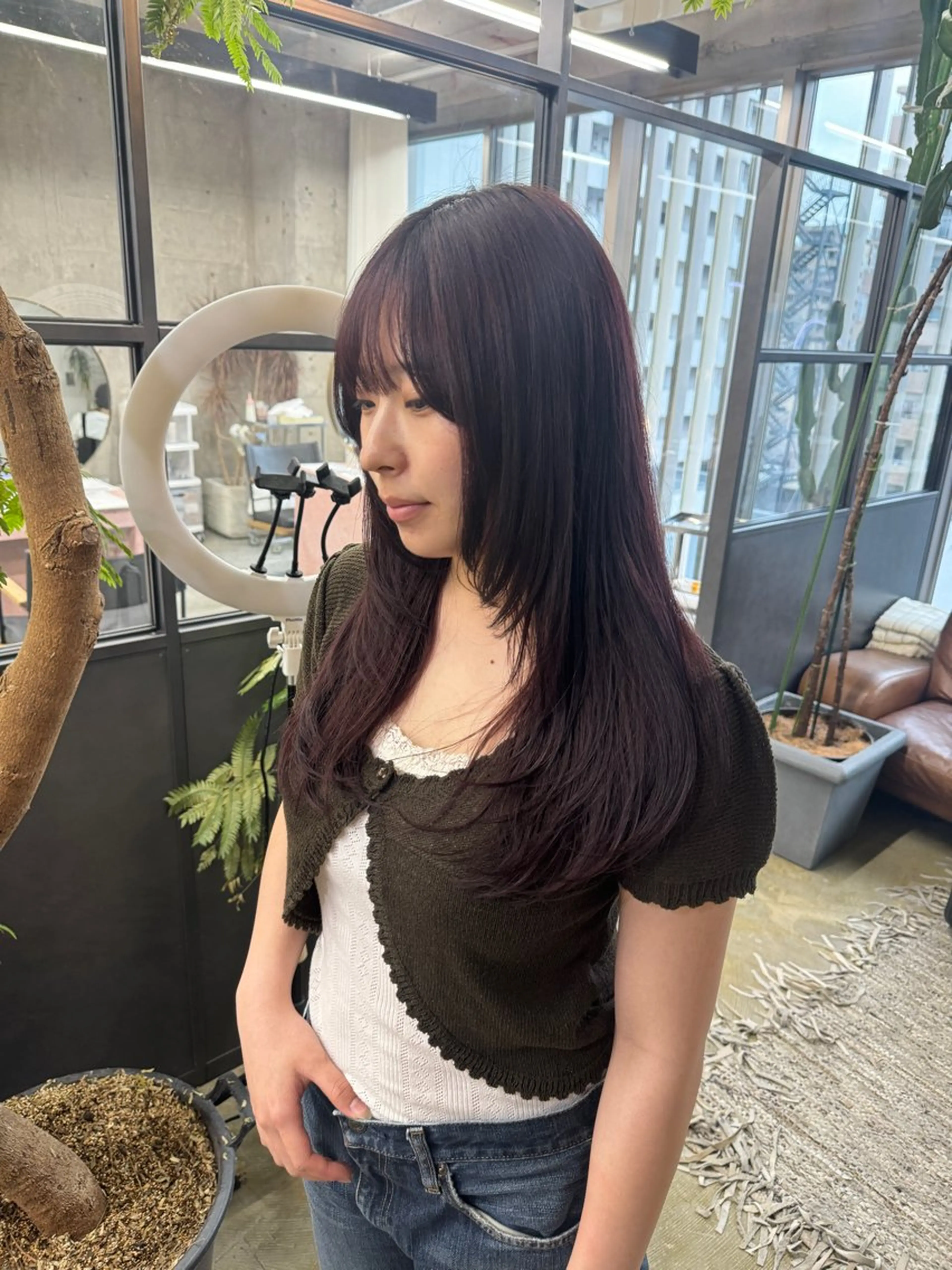 カラー 森田遥奈/透明感カラ ー/似合わせカットのヘアスタイル