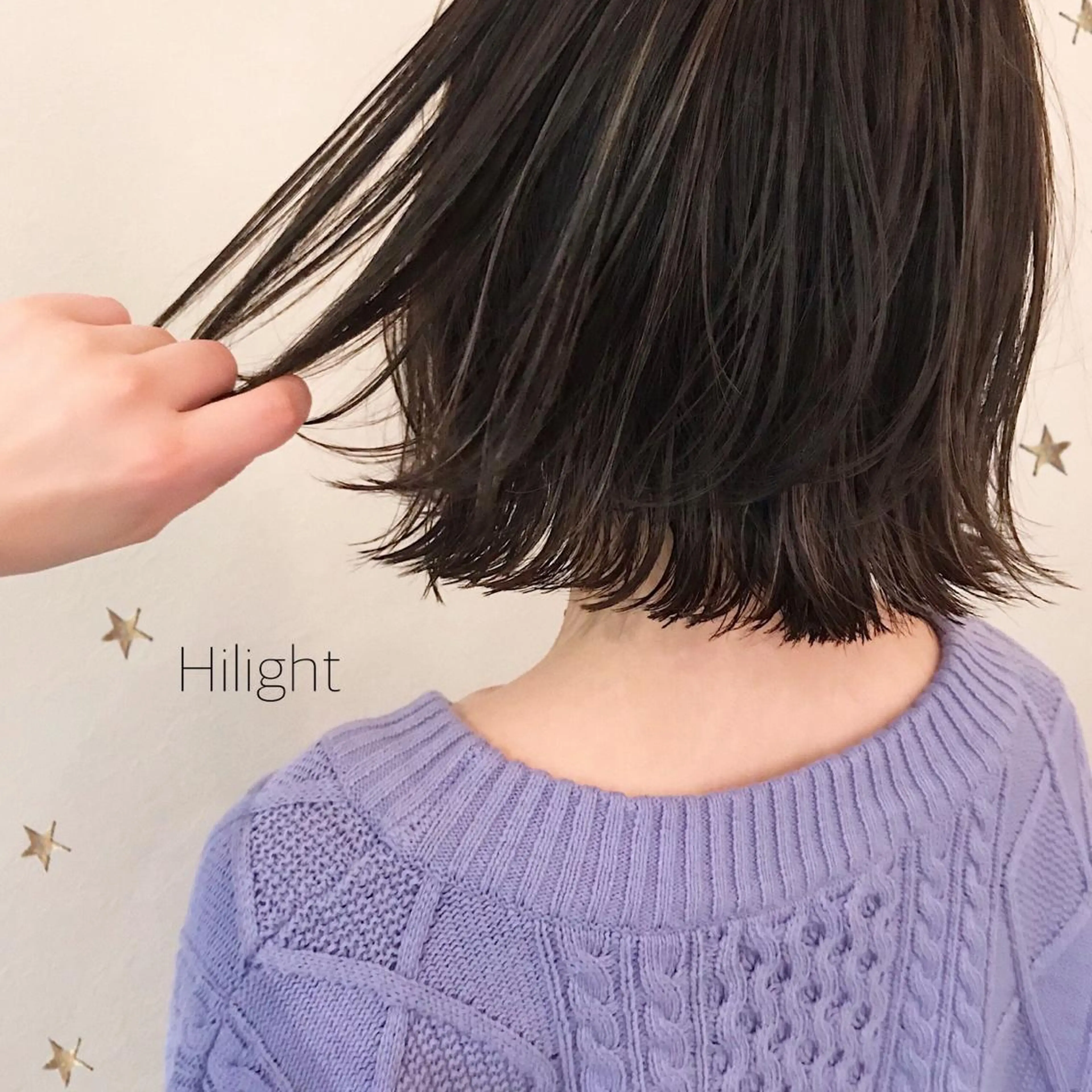 ミディアム カラー 市川 千夏のヘアスタイル