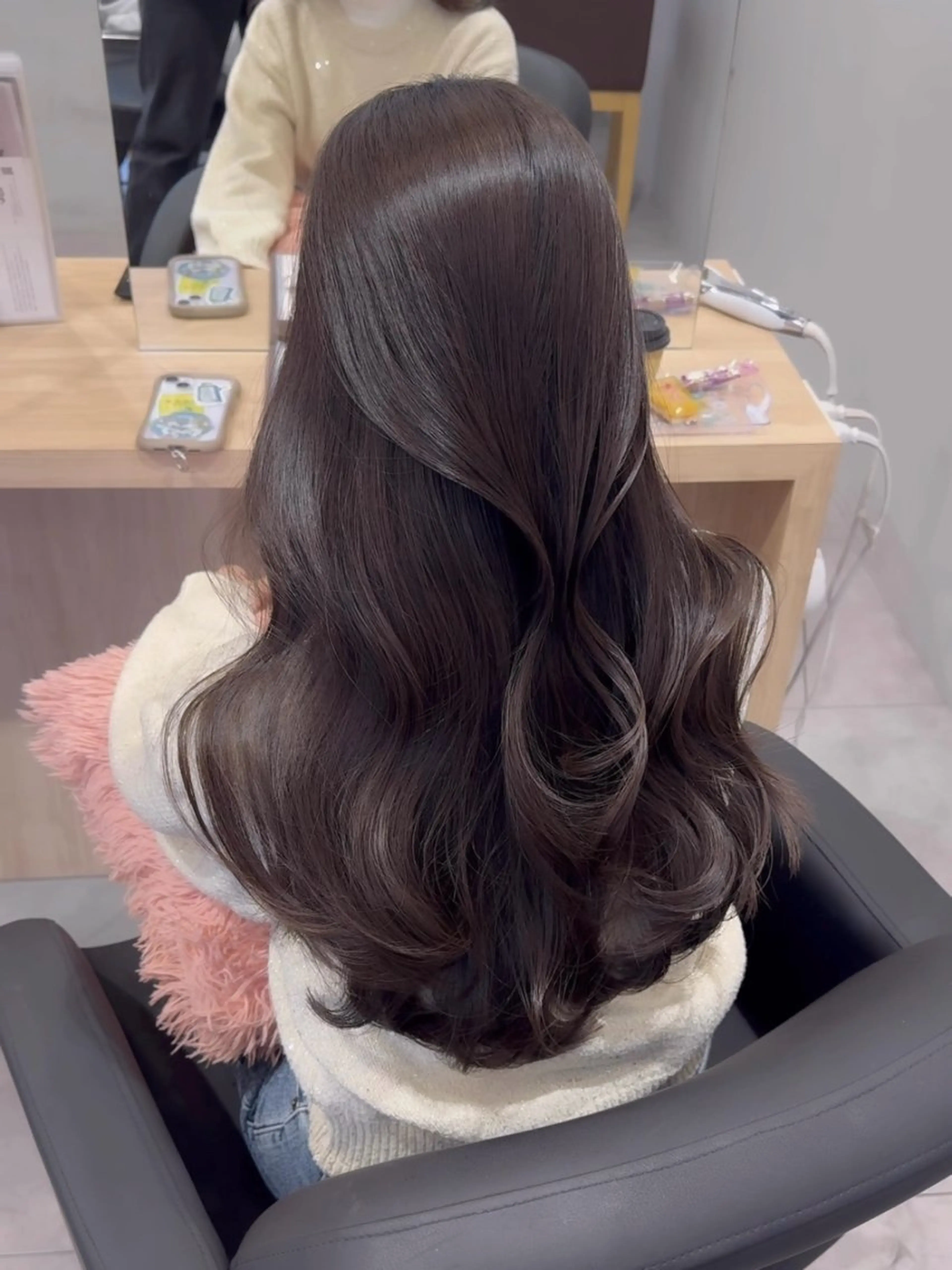 ロング カラー 韓国風ヘア 片山 輝のヘアスタイル