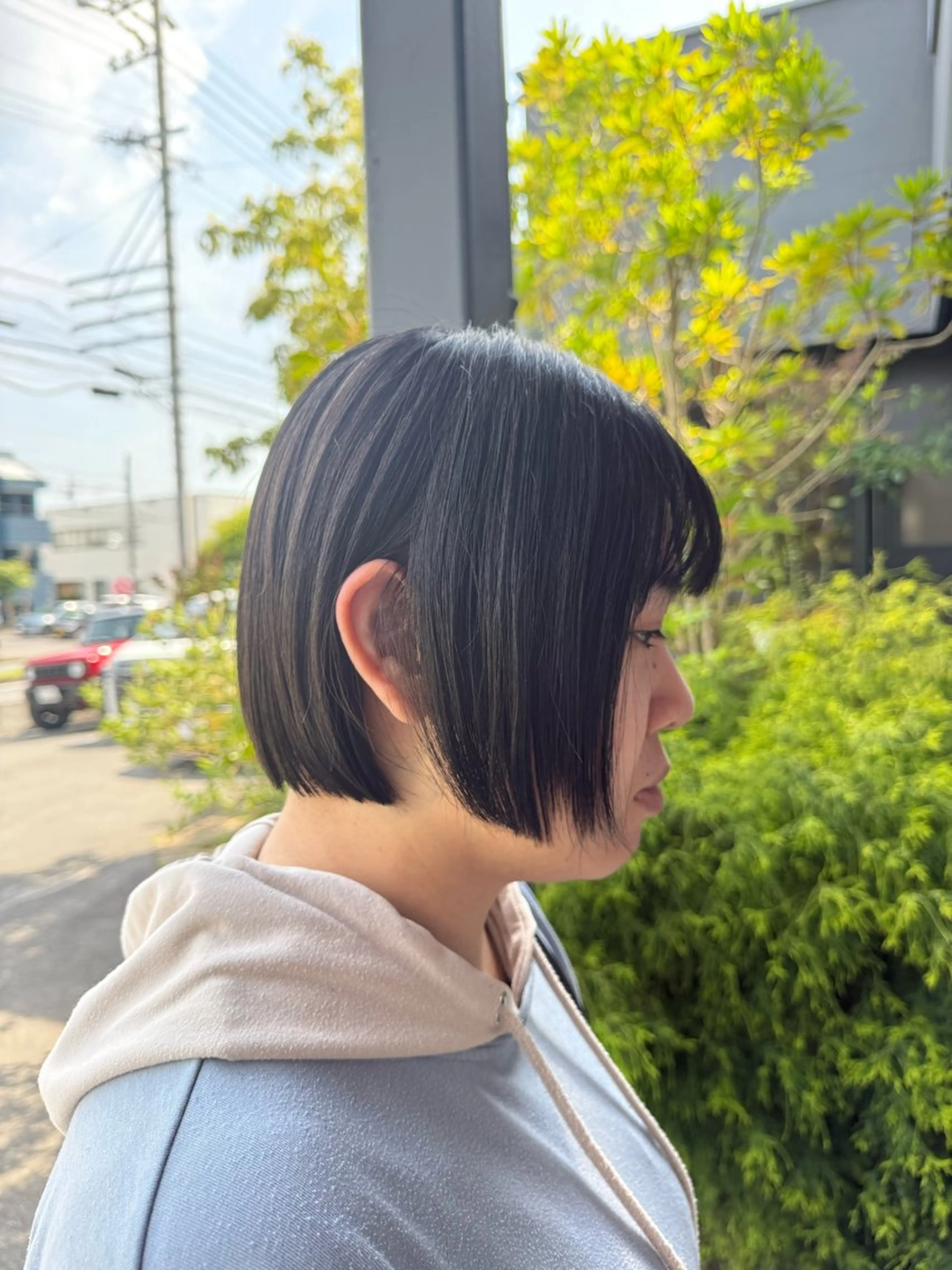 ショート カラー ボブ カット ヘアカラー 暖色カラー/髪質改善 /レイヤーカット/翠のヘアスタイル