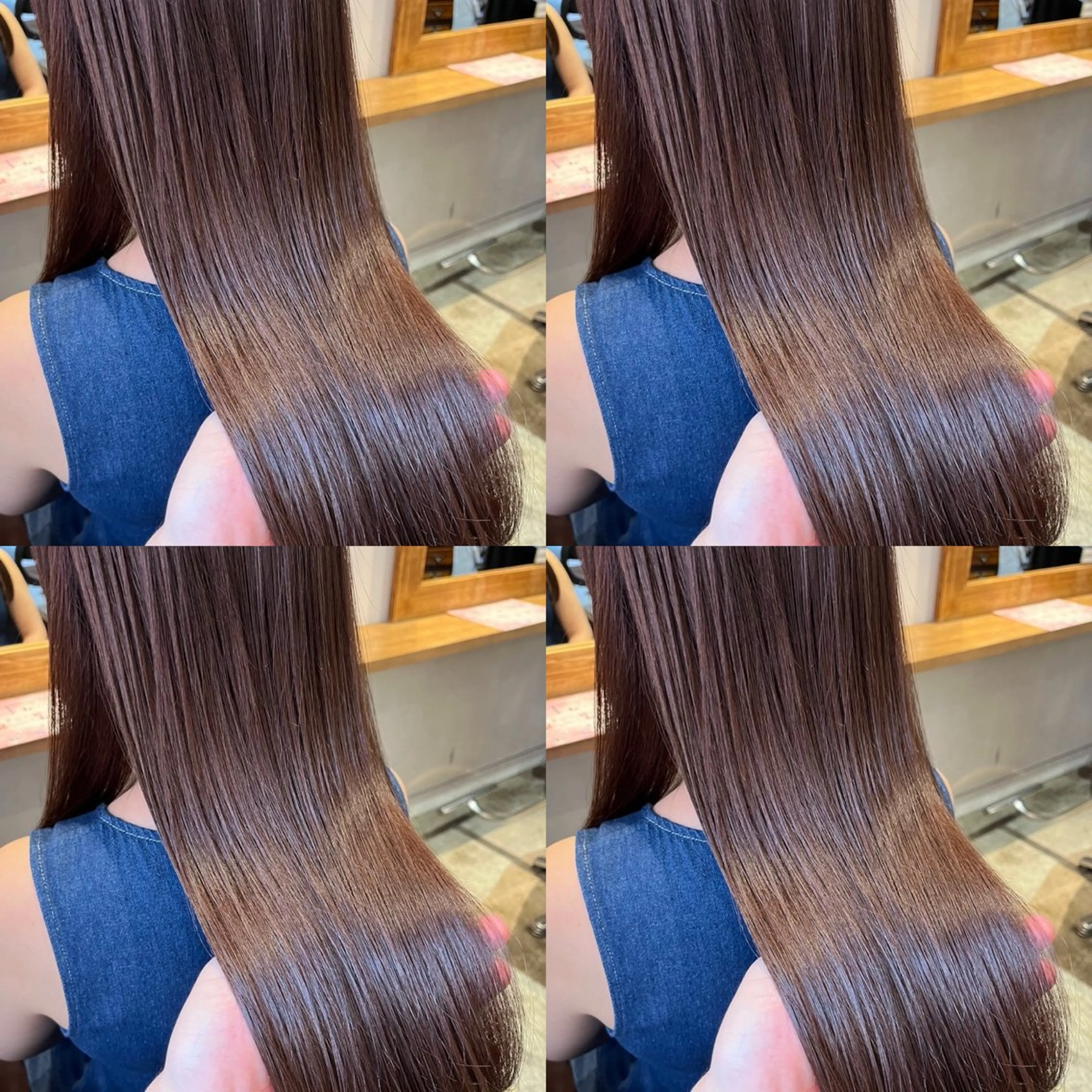 セミロング カラー ブラウンカラー モカブラウン カット トリートメント ✨髪質改善✖︎顔周り レイヤー✨ナカムラのヘアスタイル