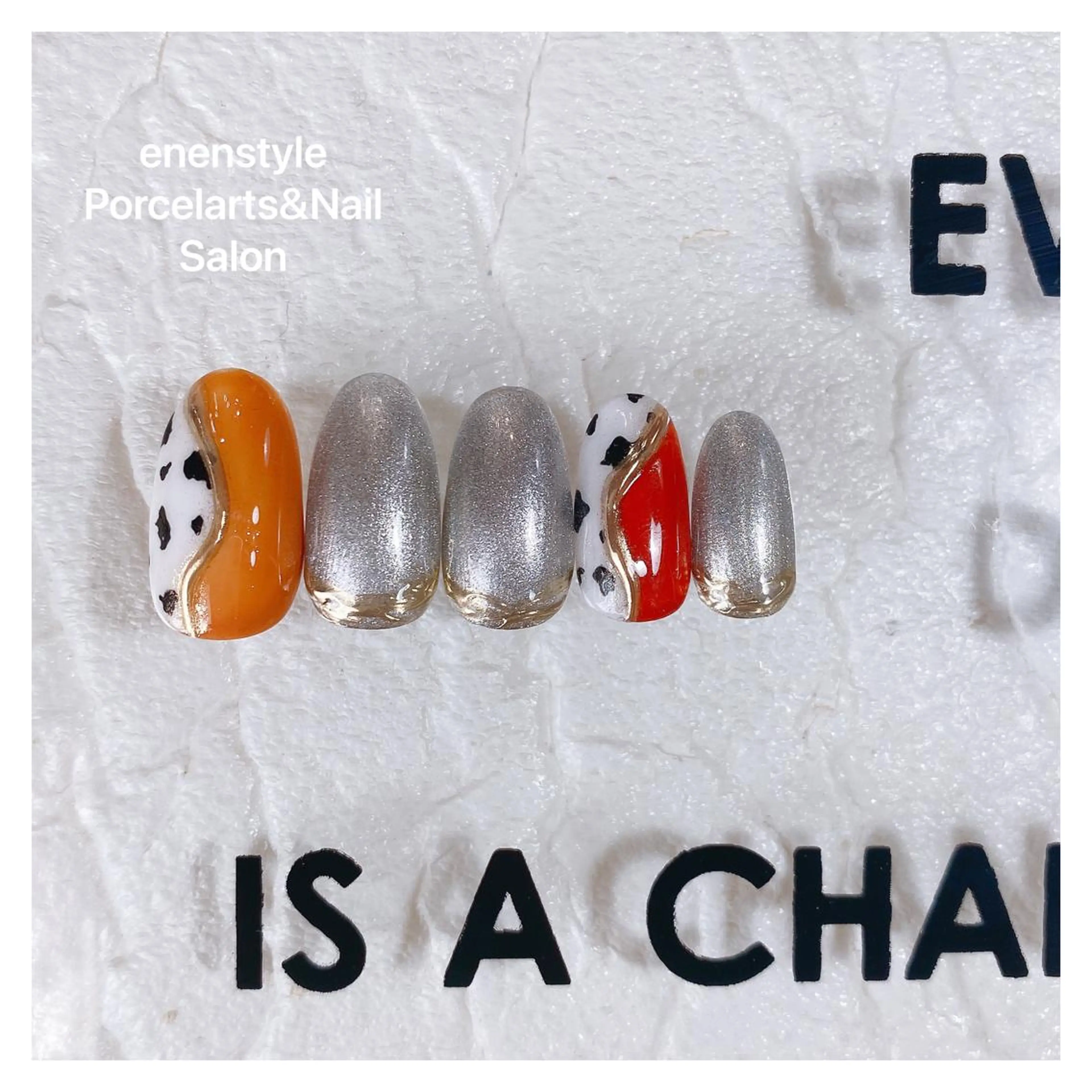 ミディアム ネイル ハンドネイル 👑enen style👑のネイルデザイン