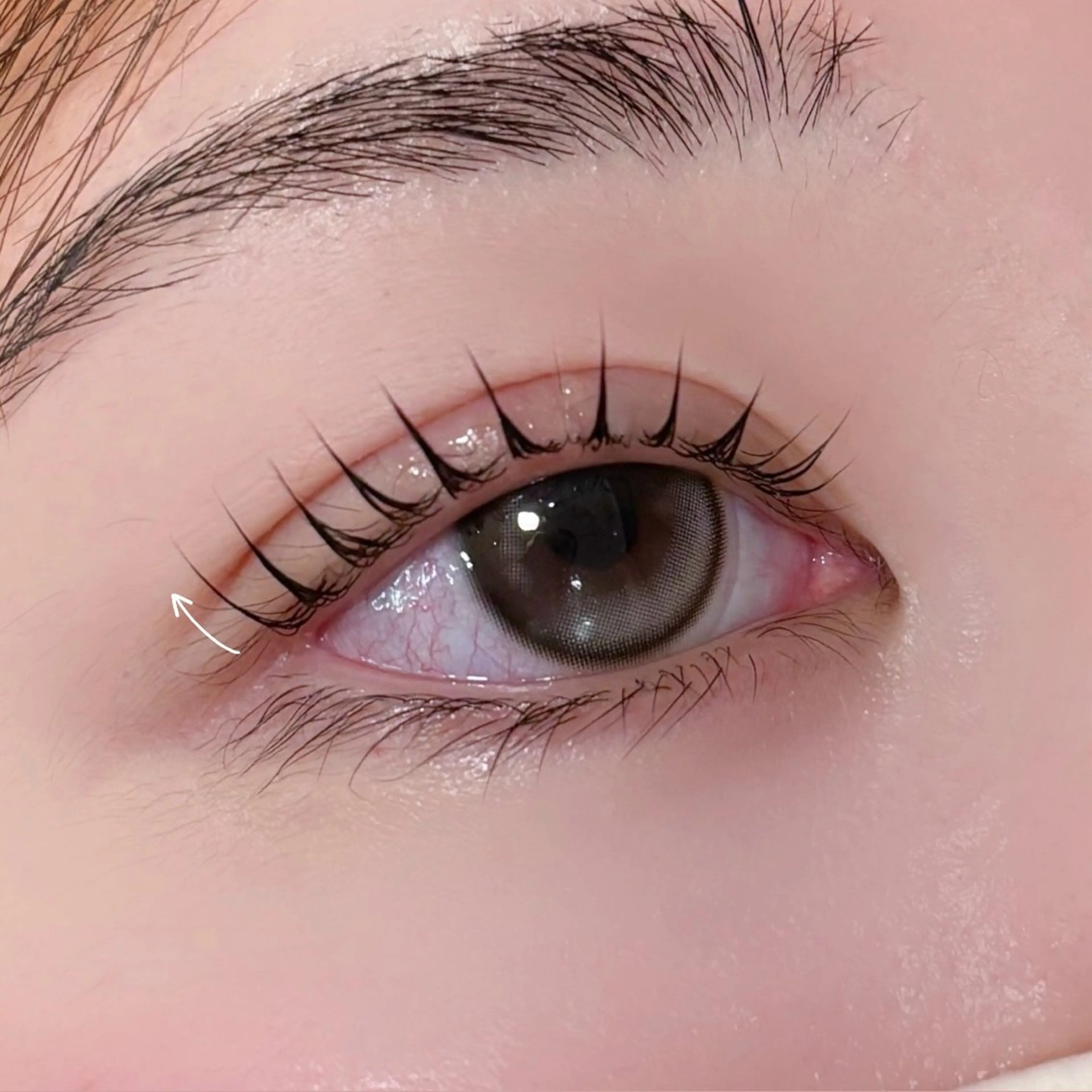 マツエク・マツパ 一重×まつ毛パーマ 今里 みほのマツエク・マツパデザイン