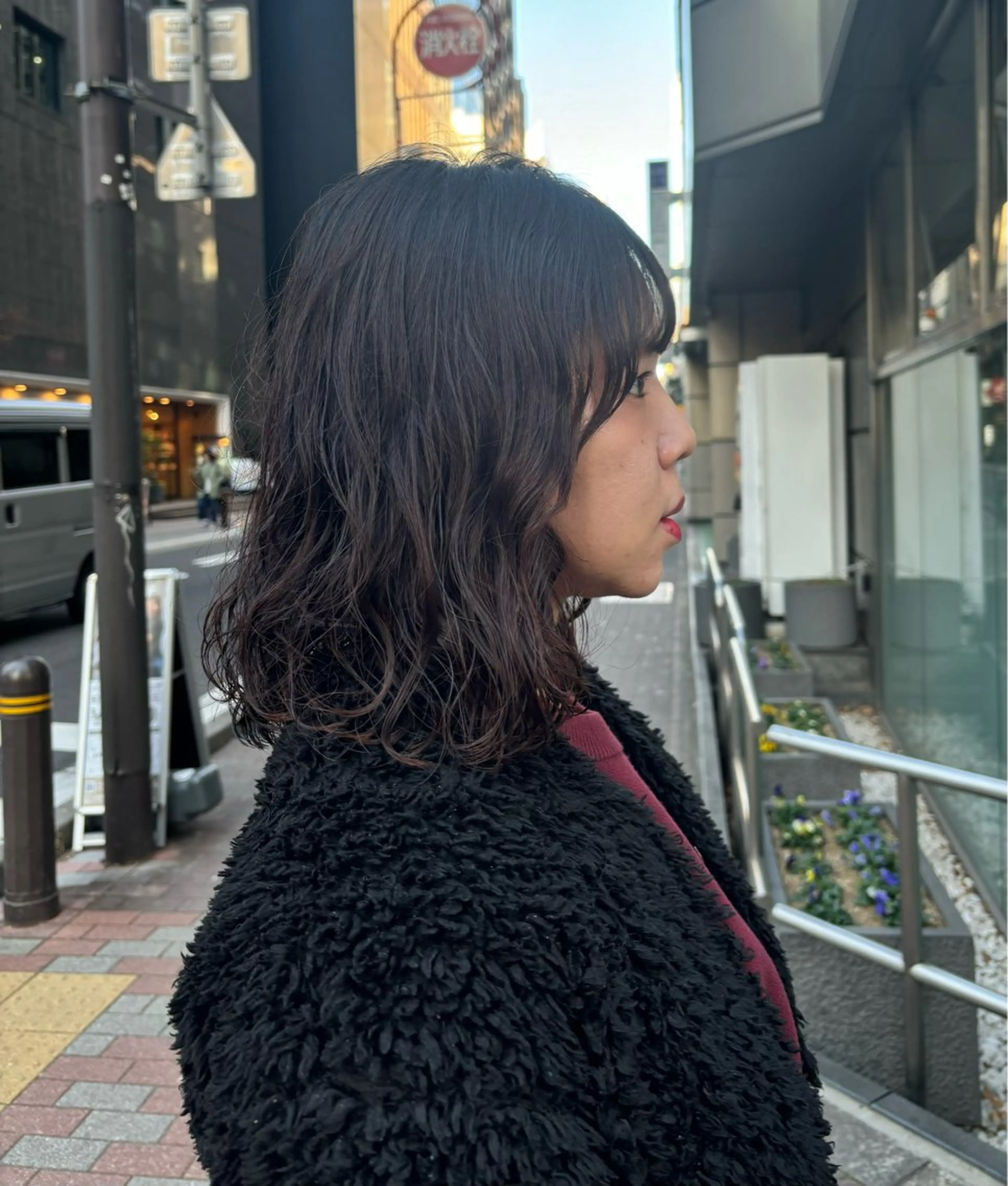 セミロング パーマ 似合わせカット/ 艶カラー/いらみなのヘアスタイル