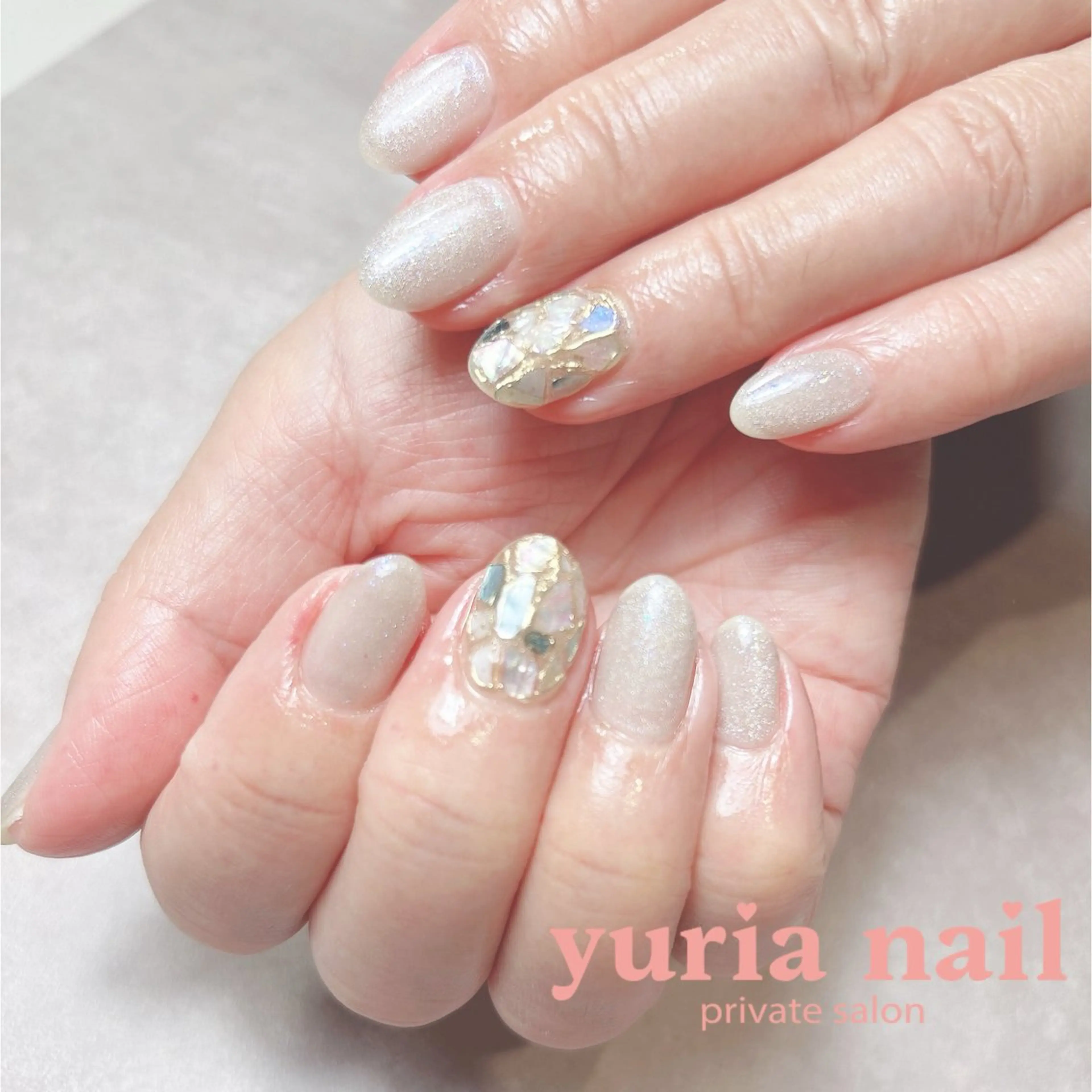 ネイル アートネイル ジェルネイル マグネットネイル ニュアンスネイル ハンドネイル 小林 ゆりあのネイルデザイン