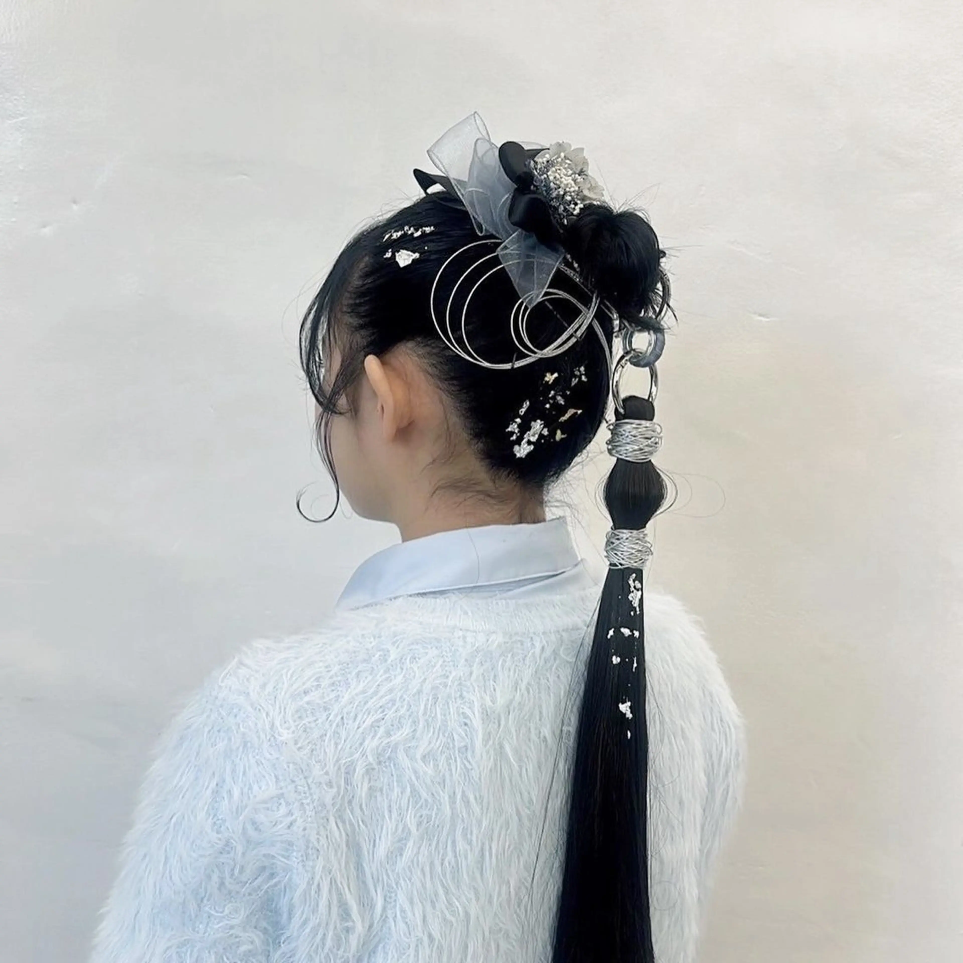 セミロング ヘアアレンジ レイヤー/ボブ/透明 感カラー/佐藤奈由のヘアスタイル