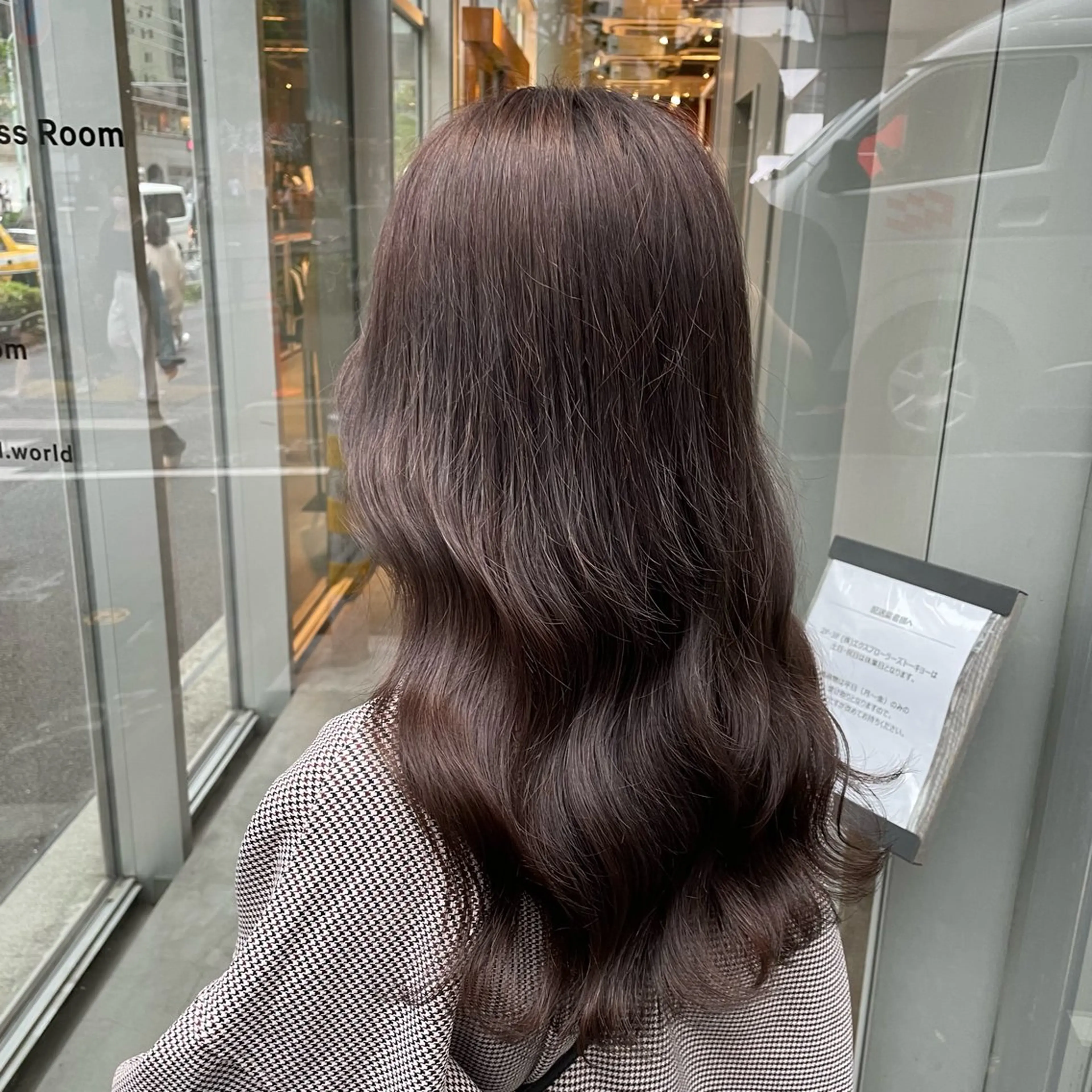 ミディアム ブラウンベージュ🤎 ブリーチなし🤎のヘアスタイル