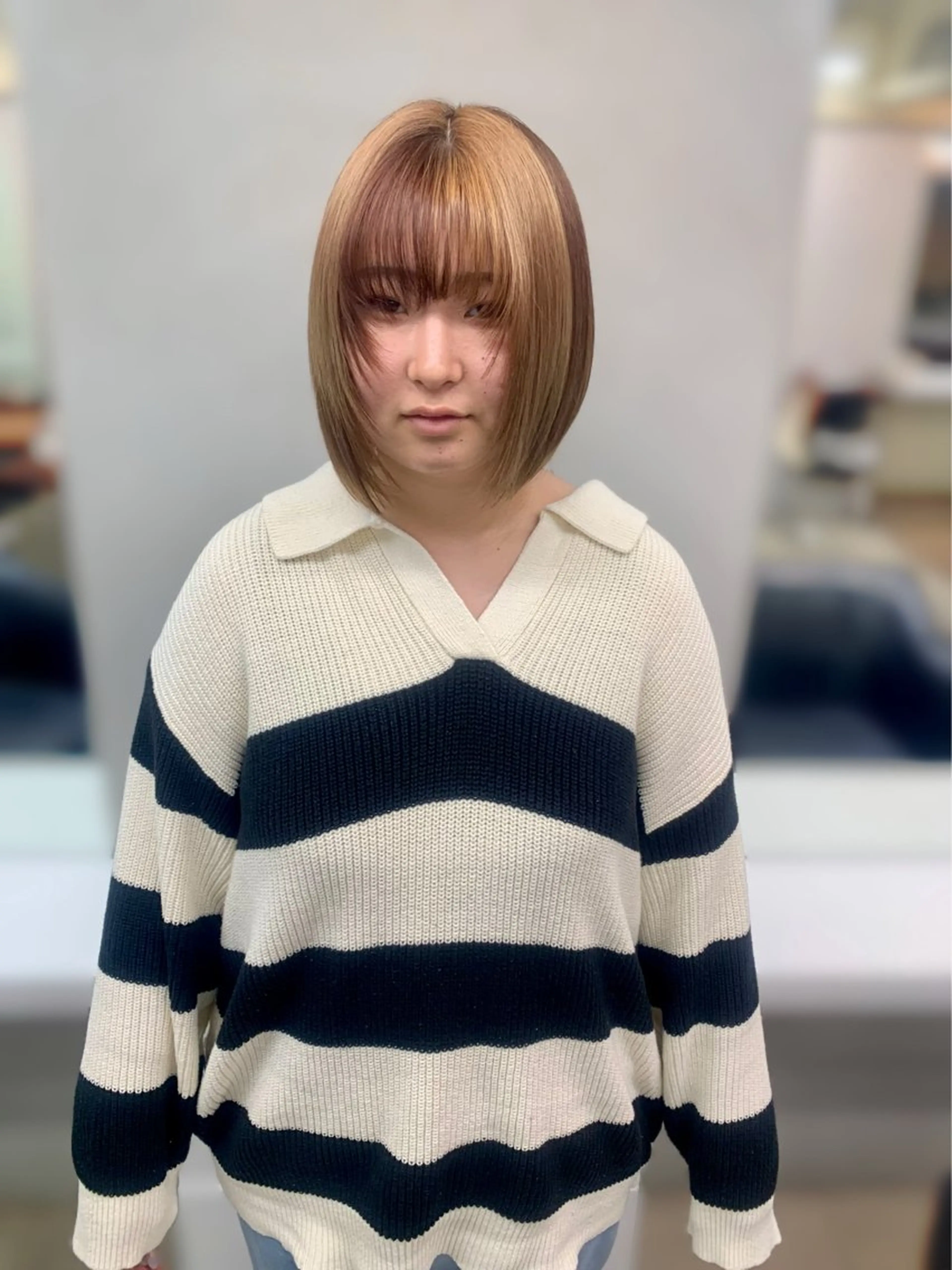 ショート カラー ヘアアレンジ ヘアカラー トリートメント T.a.g中崎町所属・個性爆弾💣 ダブルカラー/ゆかのヘアスタイル