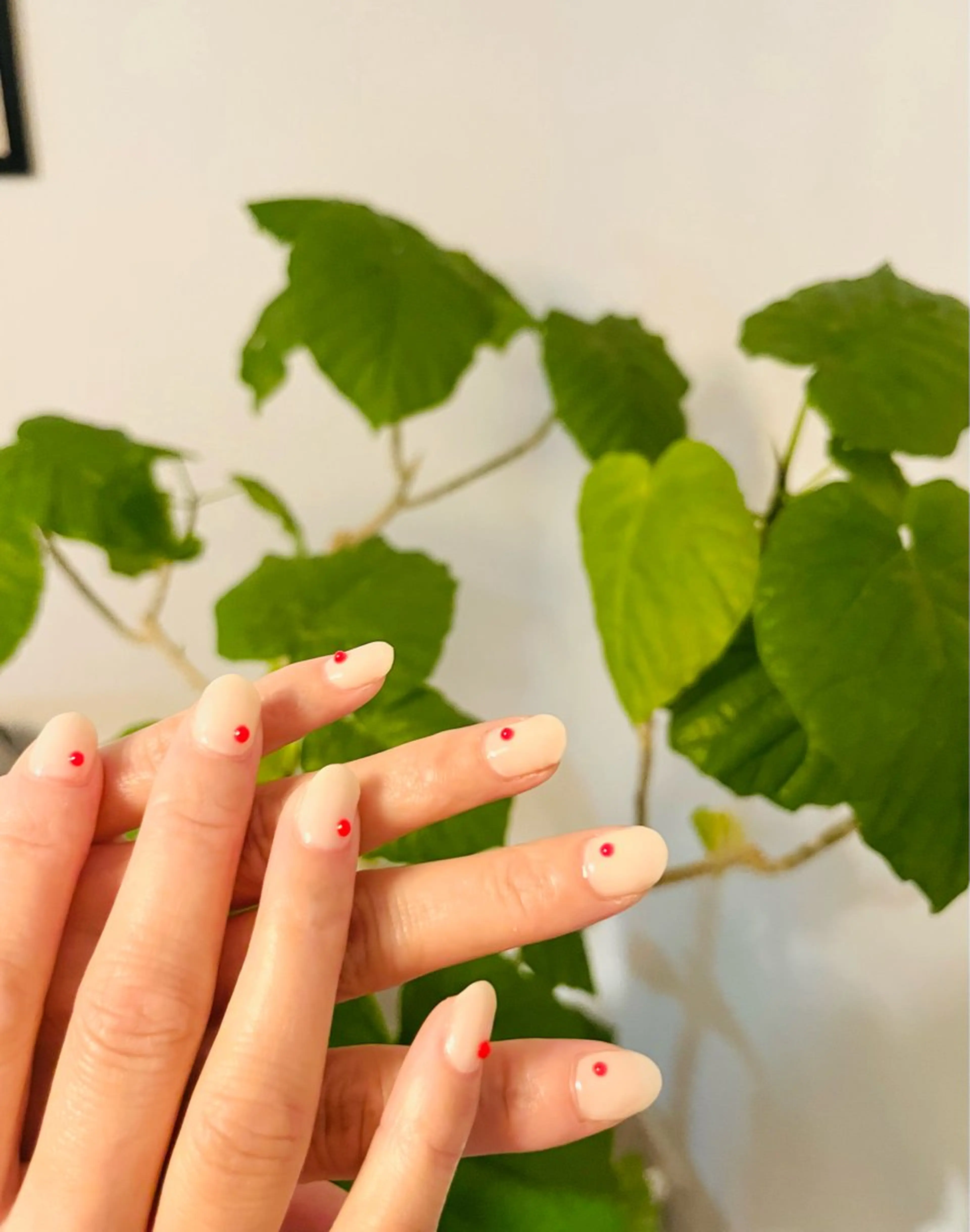 ネイル 赤色 ハンドネイル Hum nail  roomのネイルデザイン