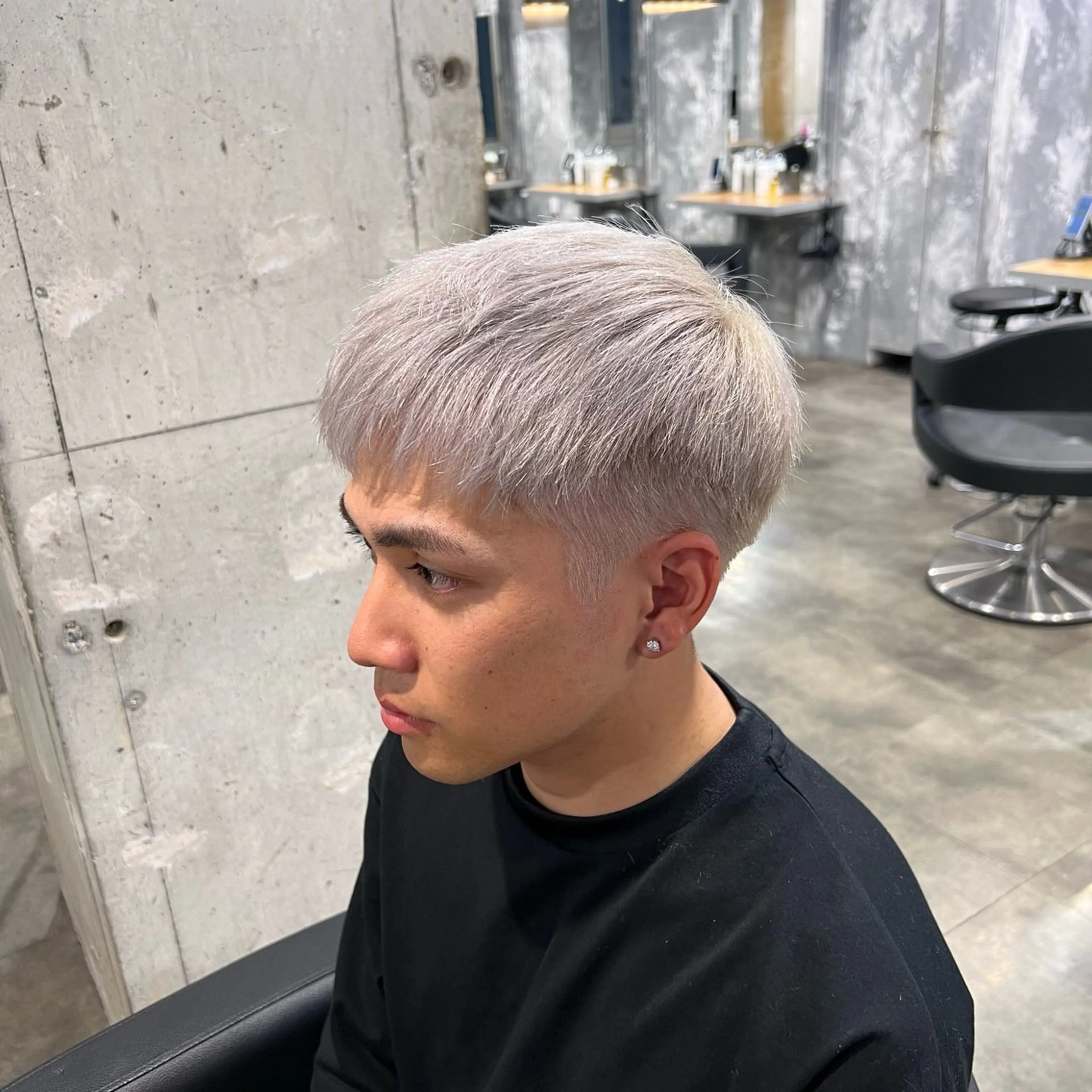 ショート カラー パーマ ヘアアレンジ メンズ キッズ アップバング センターパート メンズハイライト マッシュ メンズパーマ 🔷横浜1のパーマ 職人🔷将太郎のヘアスタイル