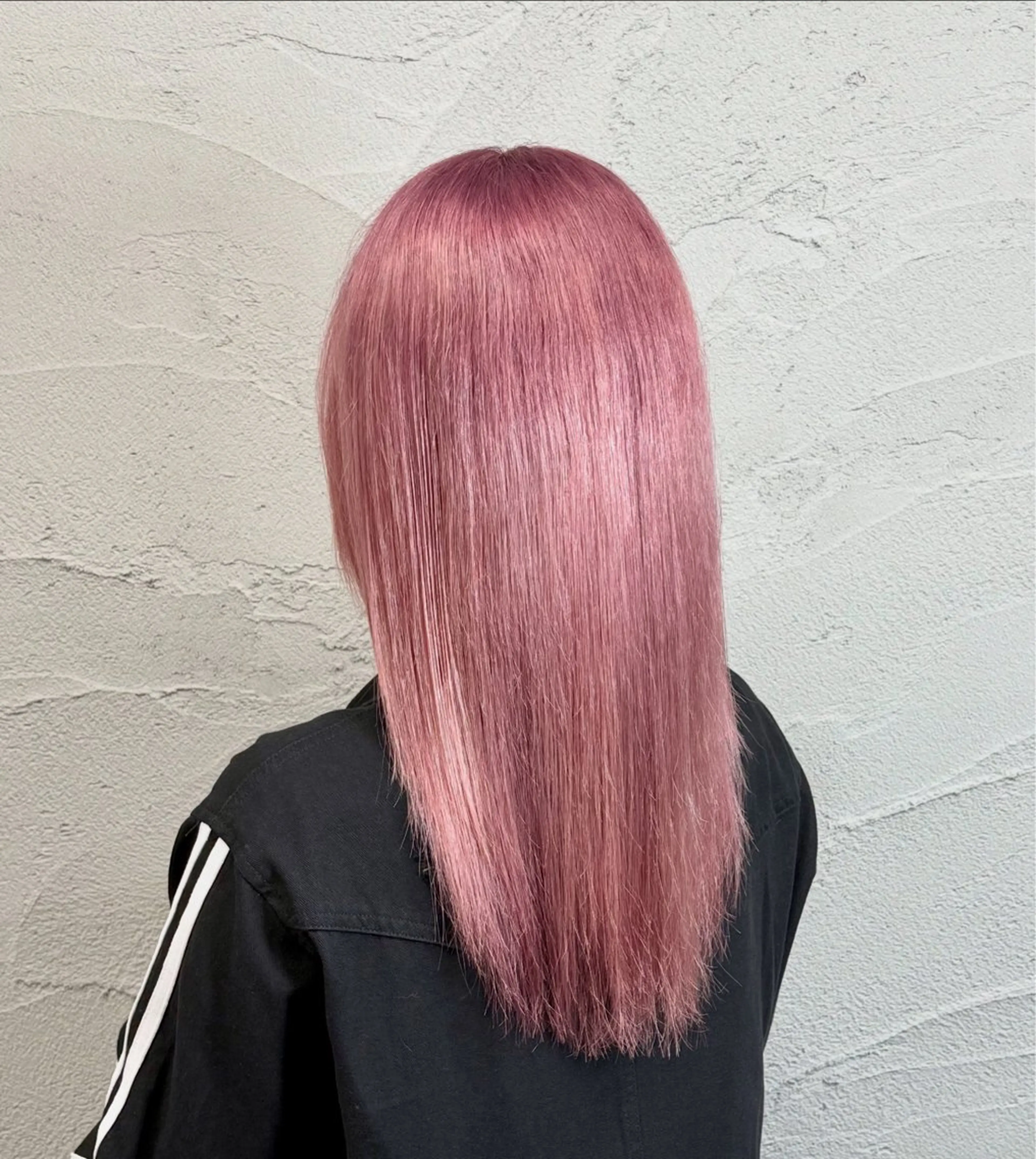 ロング カラー ピンクカラー 縮毛矯正 (柏)美髪矯正 髪質改善特化だいちのヘアスタイル