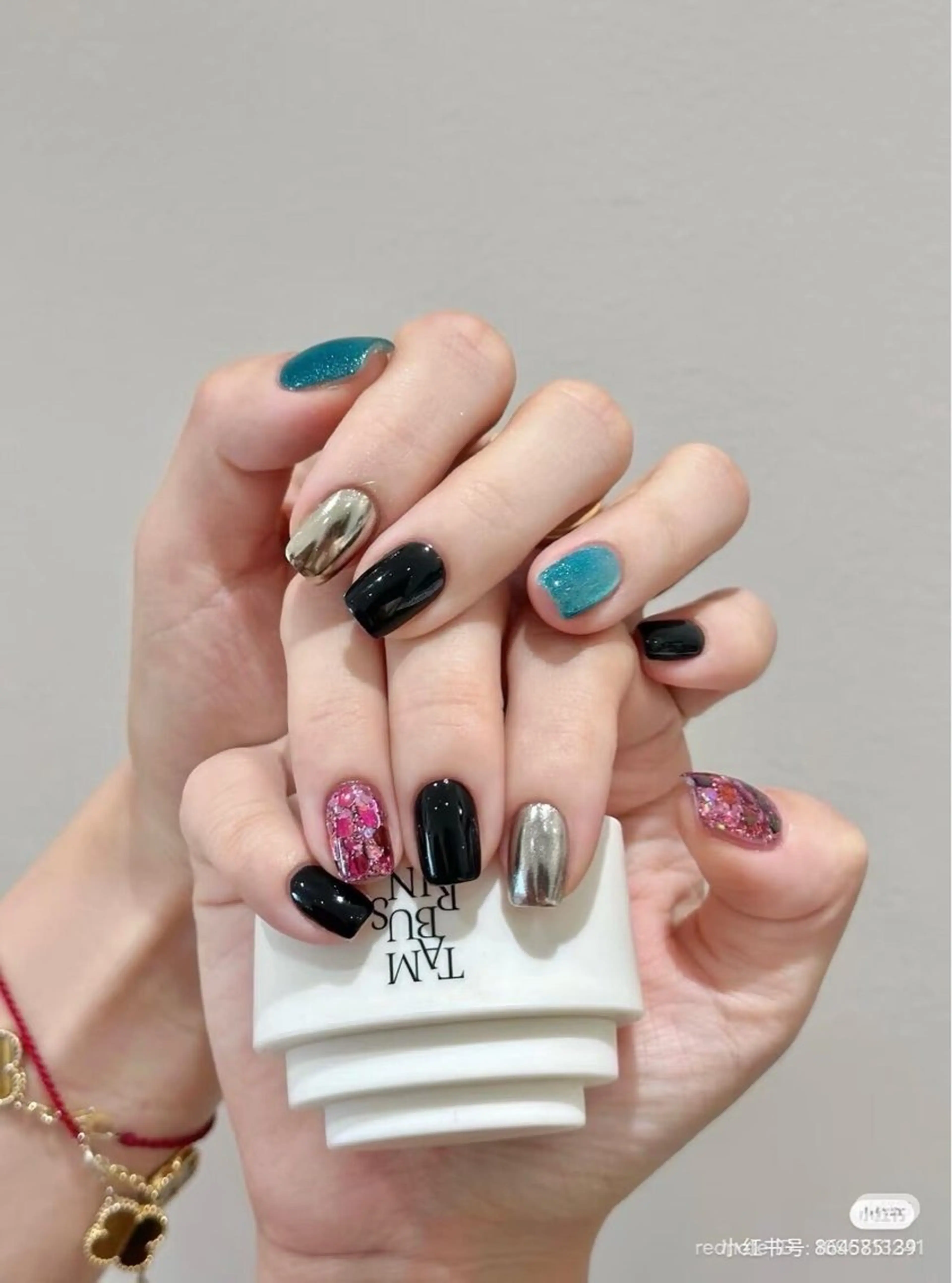 ネイル アートネイル オーロラネイル チークネイル フレンチネイル ガラスフレンチ ハンドネイル 🎀🎀YooLi Nail Salonのネイルデザイン