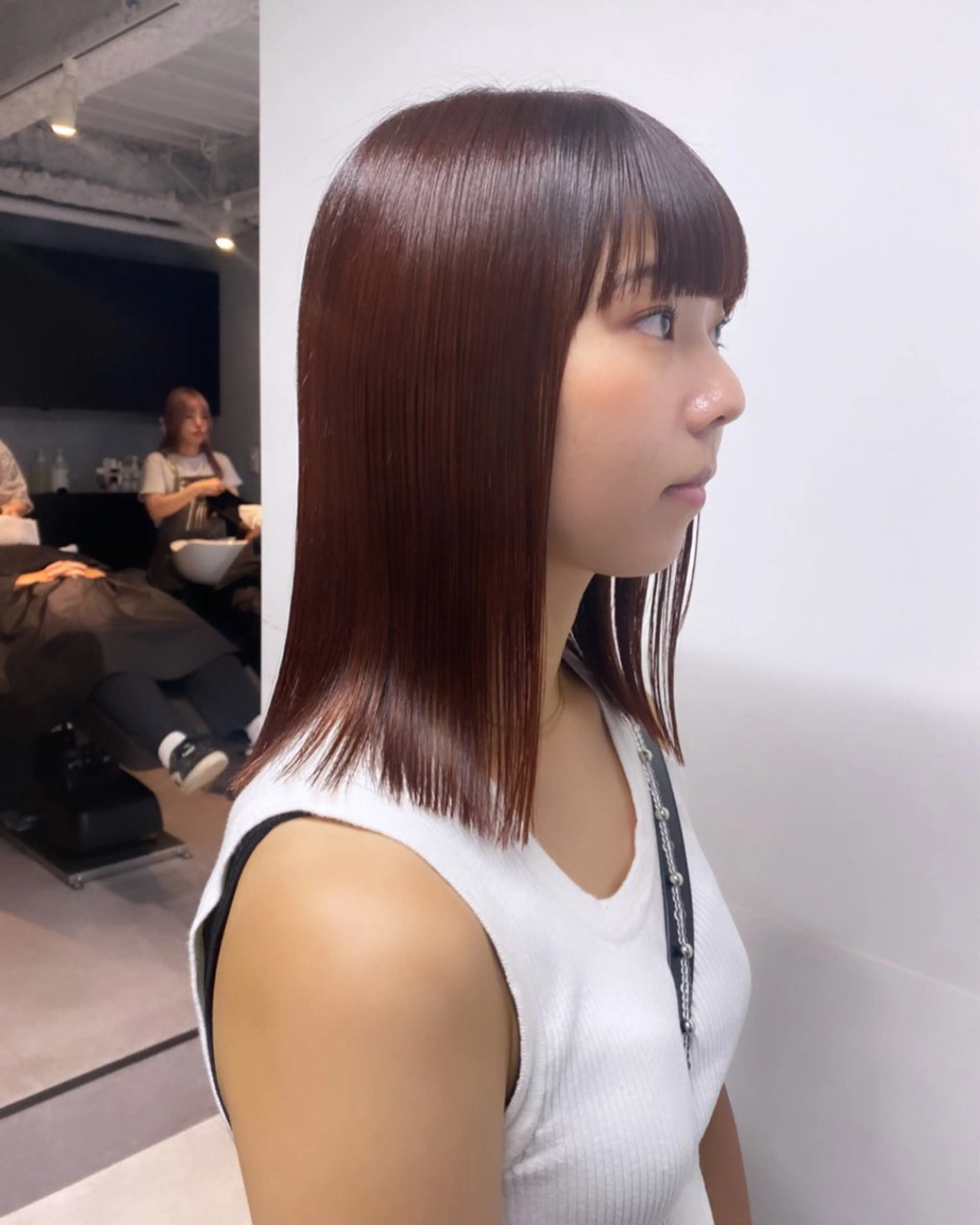 セミロング カラー カット ヘアカラー salowin JIYUGAOKA所属・マンツーマン半個室 tamuraのヘアスタイル