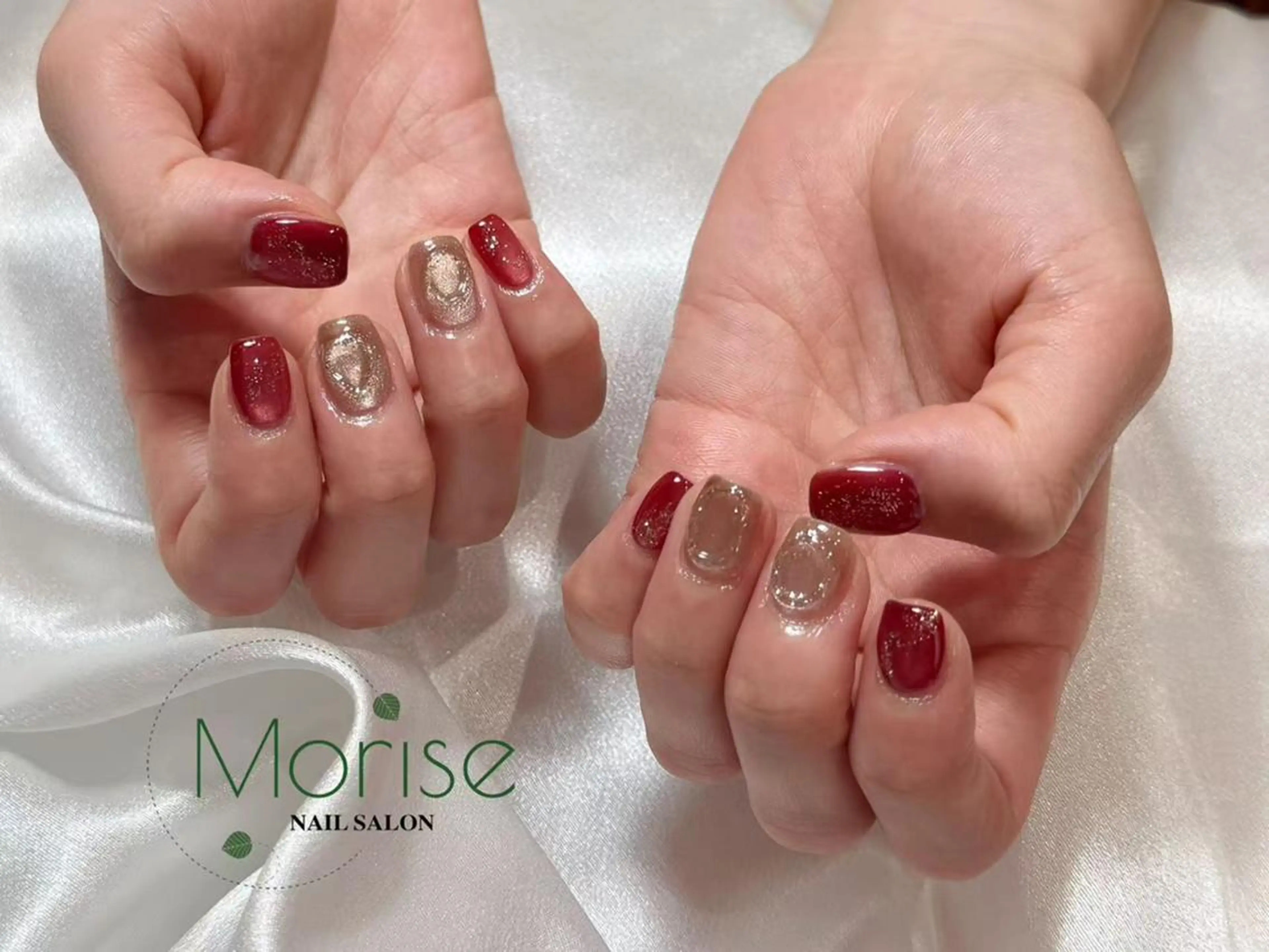 ネイル 長さ出し フレンチネイル ジェルネイル ガラスフレンチ 韓国ネイル MoriseNail Jr研修💜はるかのネイルデザイン