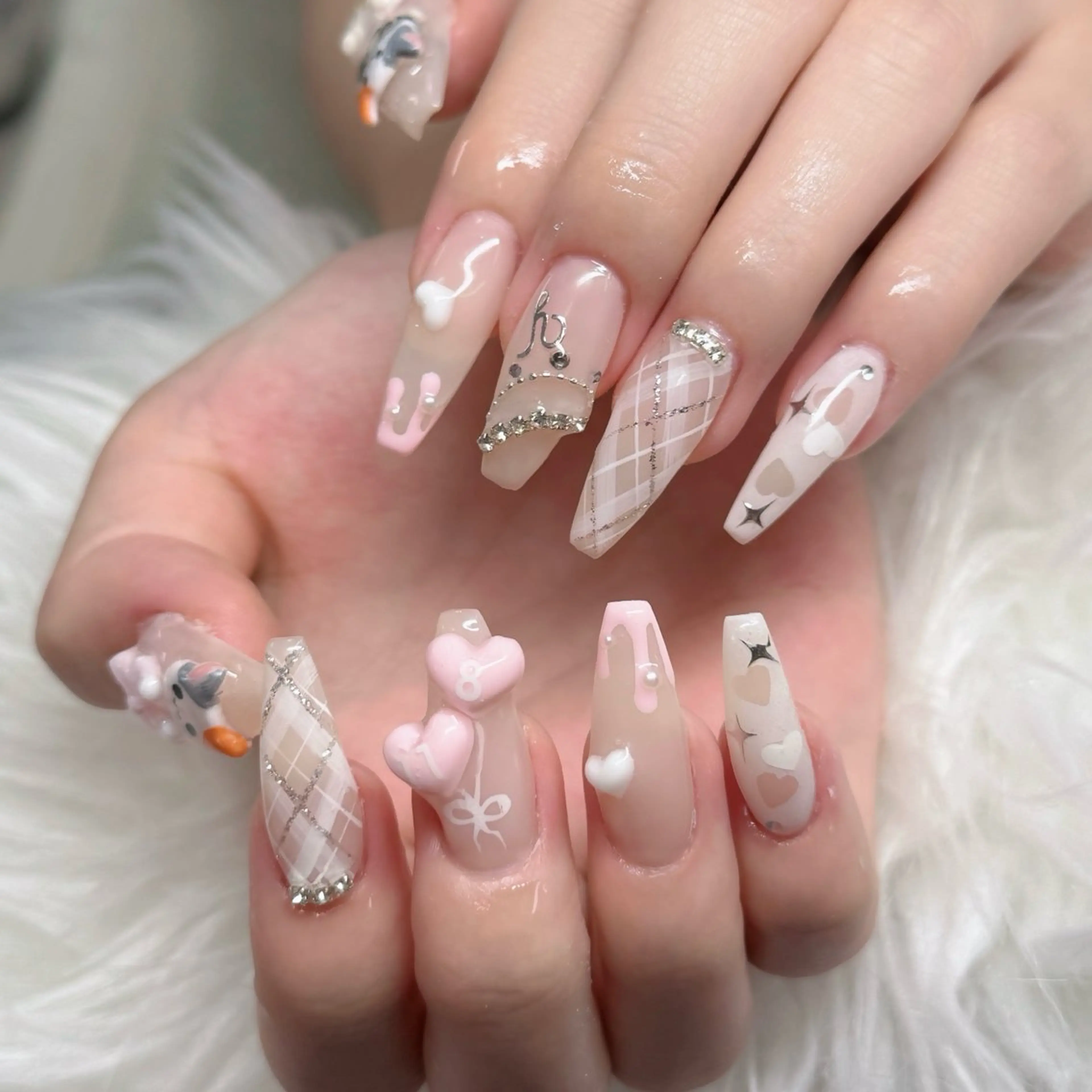 ネイル フットネイル フレンチネイル グラデーション 韓国ネイル ロングネイル Hani Nail Salonのネイルデザイン