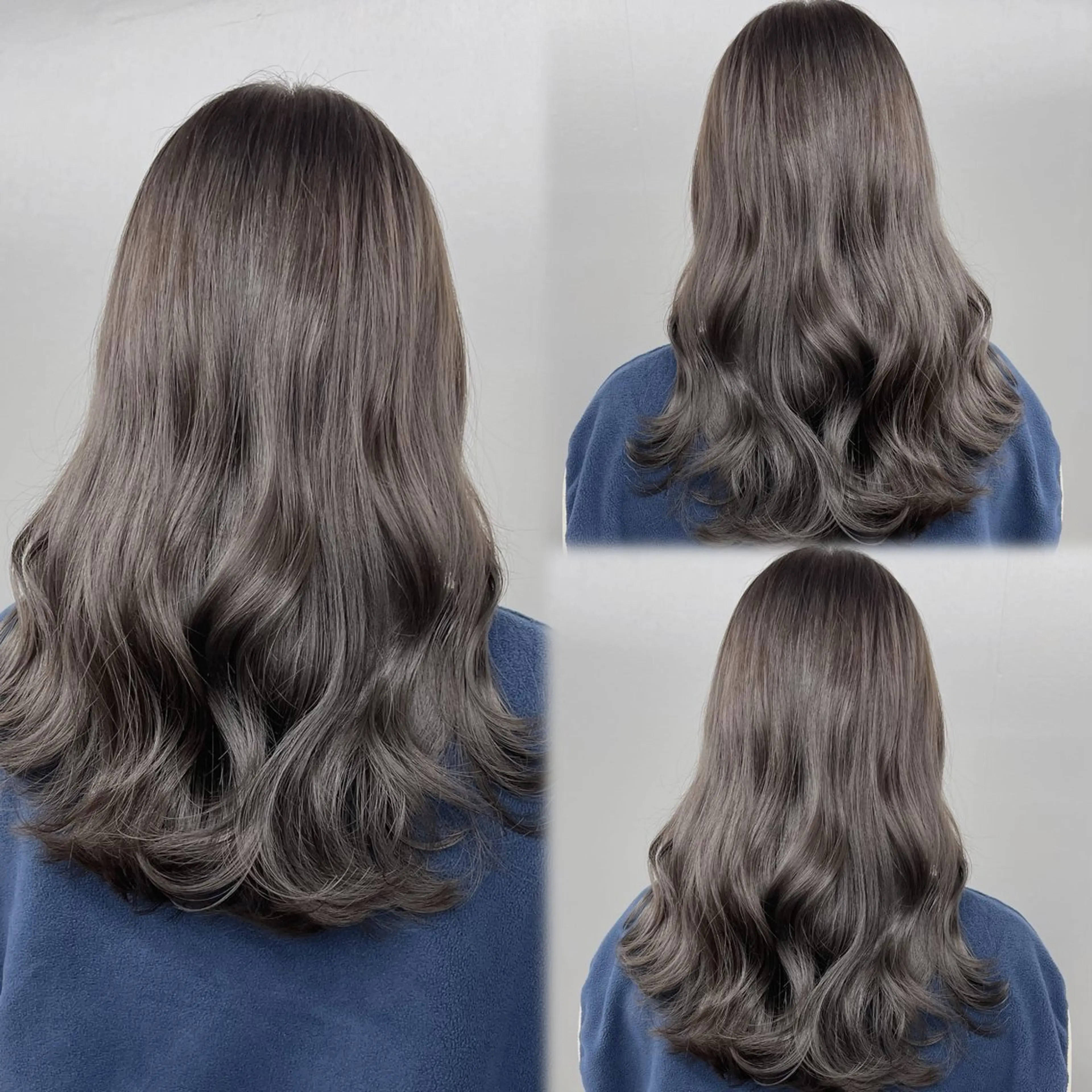 ロング カラー 透明感カラー グレージュ/あいのヘアスタイル