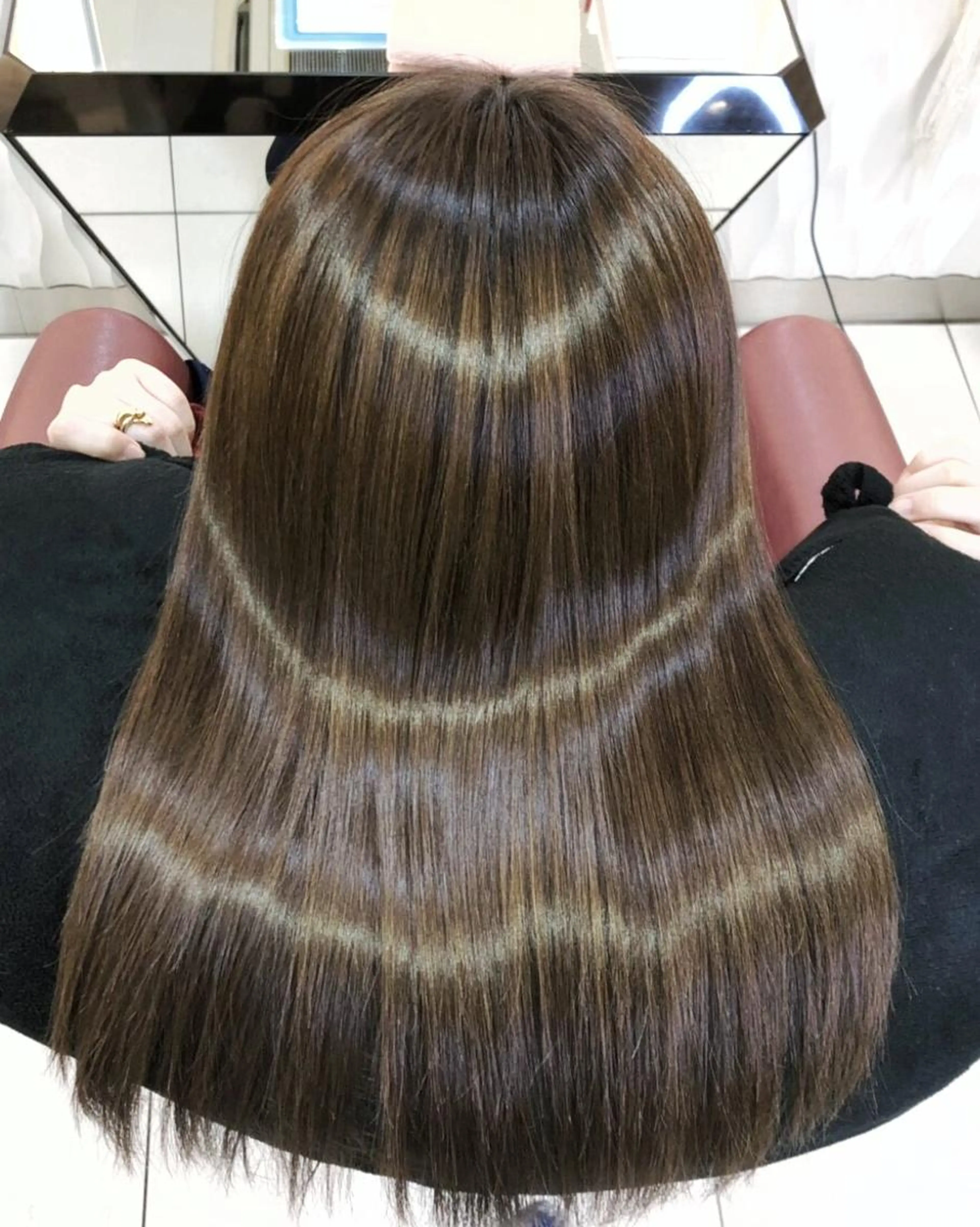 カット+高濃度水素ケア縮毛矯正 +マーブの写真