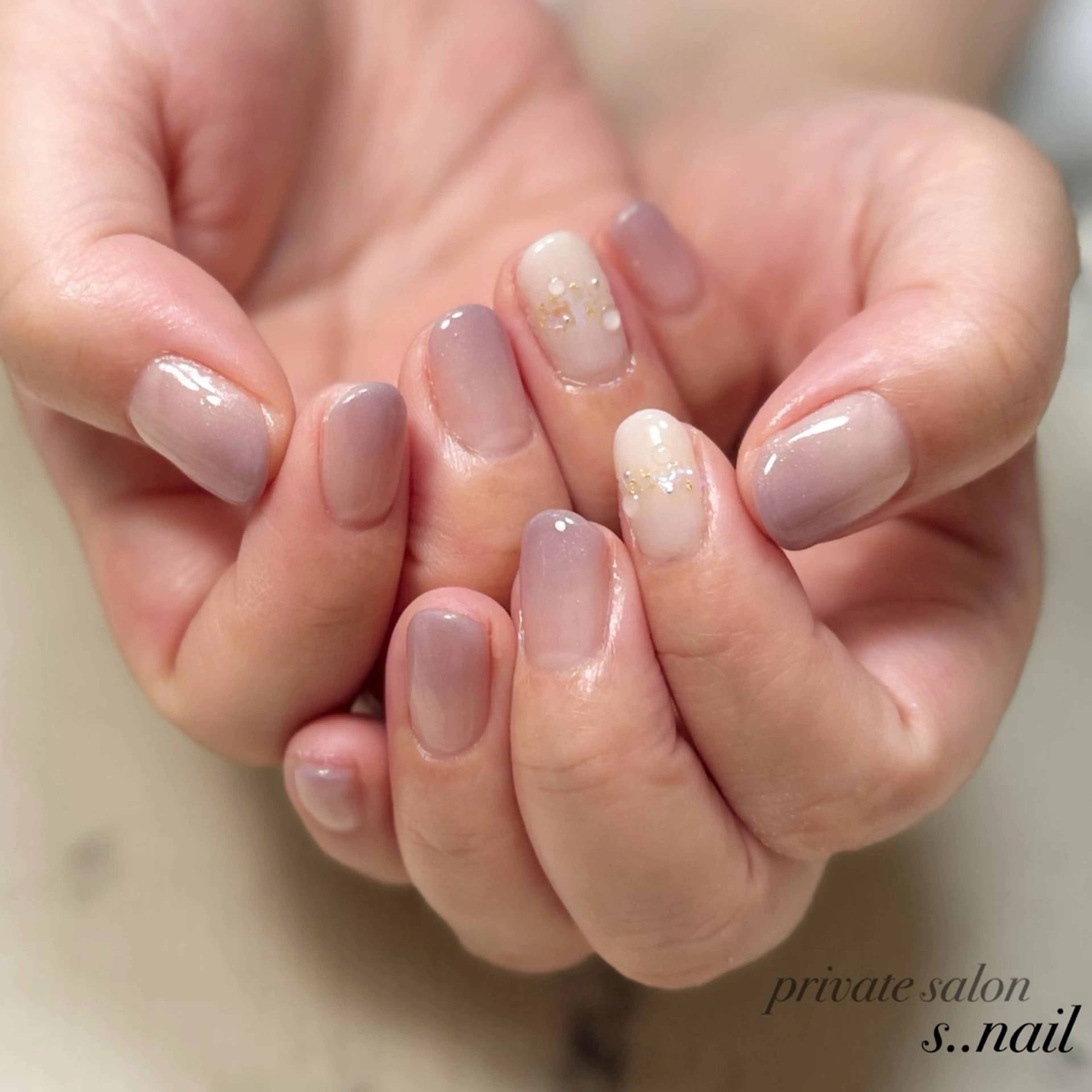 ネイル パープル ハンドネイル フットネイル s..nail / MORITAのネイルデザイン