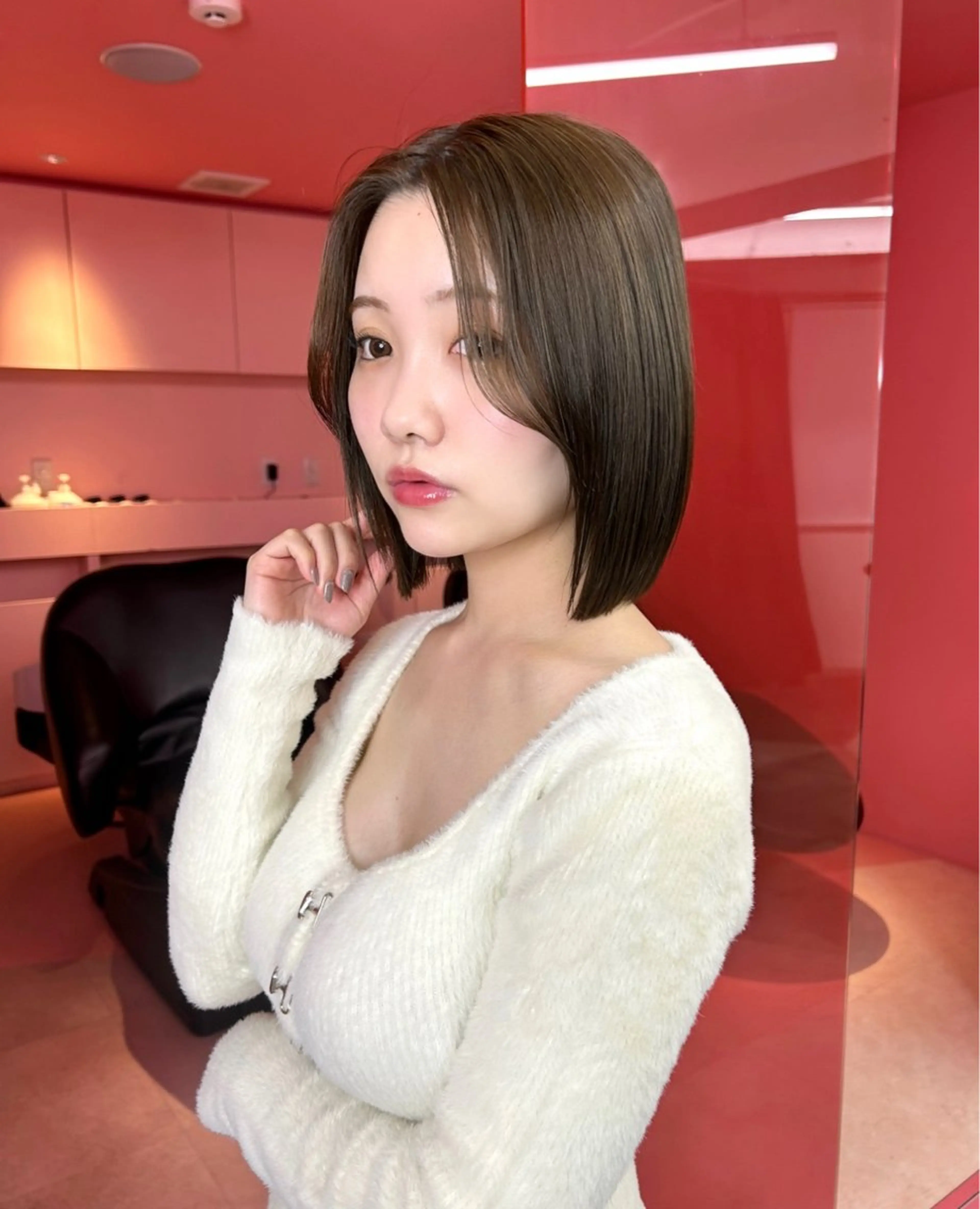 ショート 莉乃/縮毛矯正/髪質 改善/艶カラーのヘアスタイル