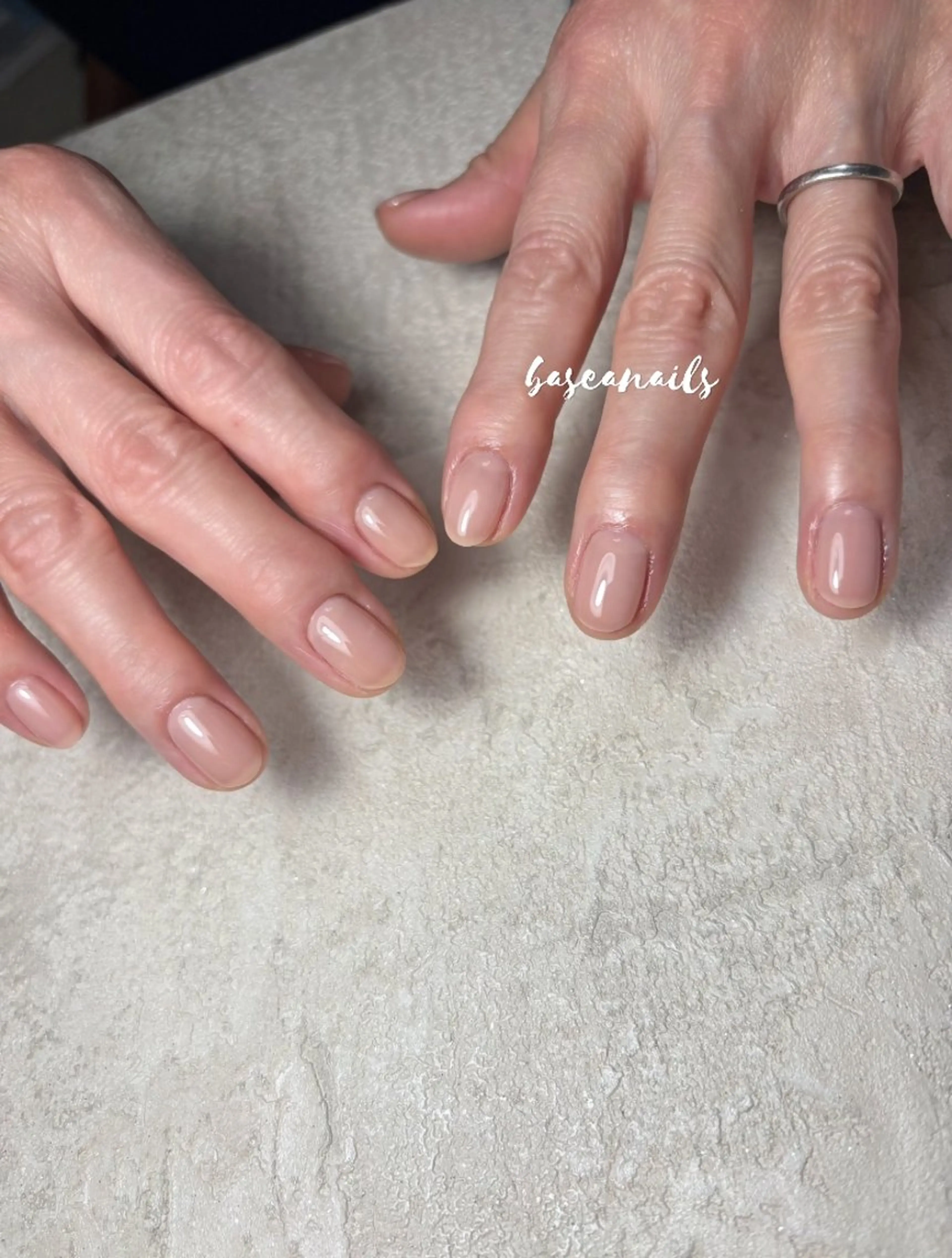 ネイル ワンカラーネイル ハンドネイル 枚方 Basea nails Minaのネイルデザイン