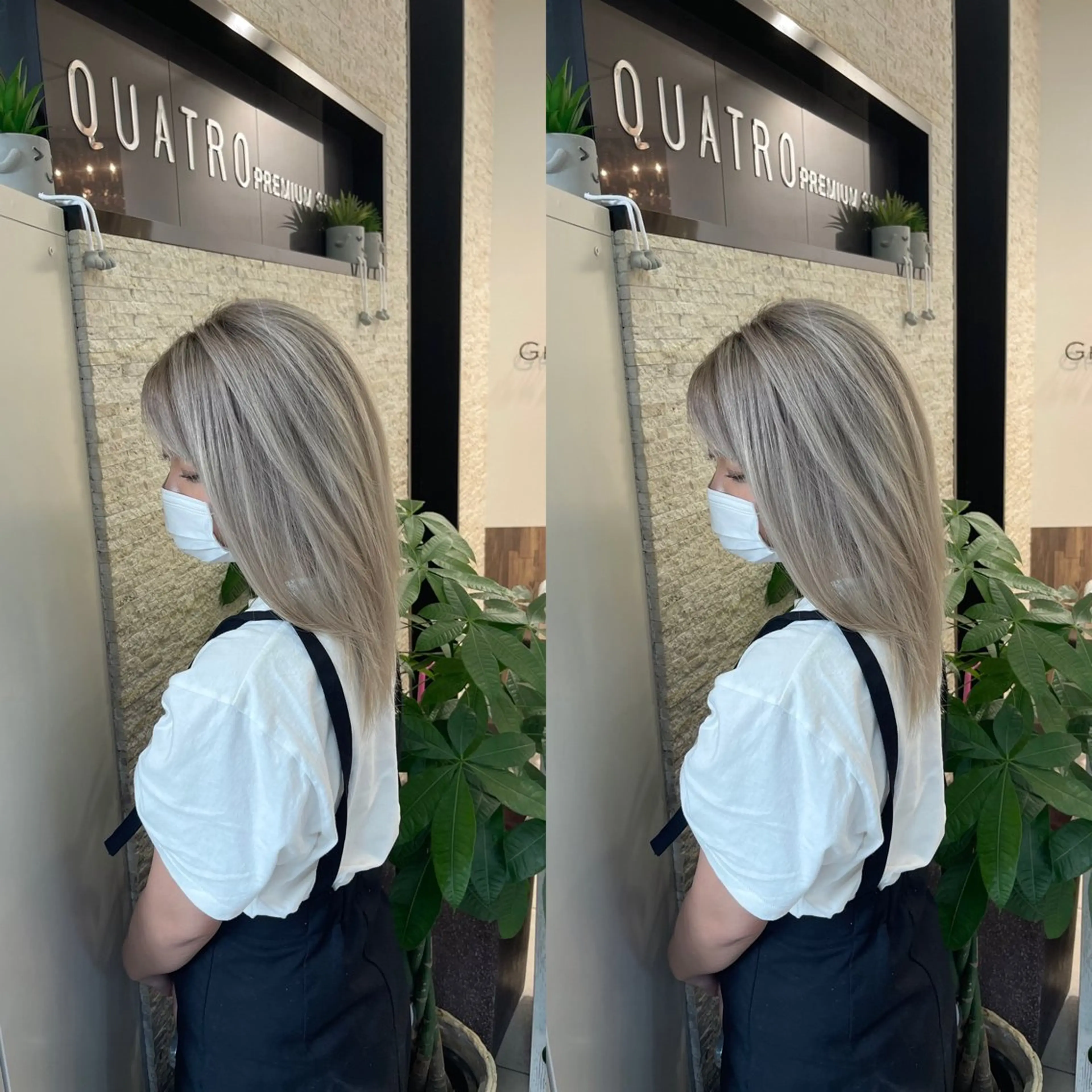 ミディアム ヘアカラー トリートメント Y Uのヘアスタイル