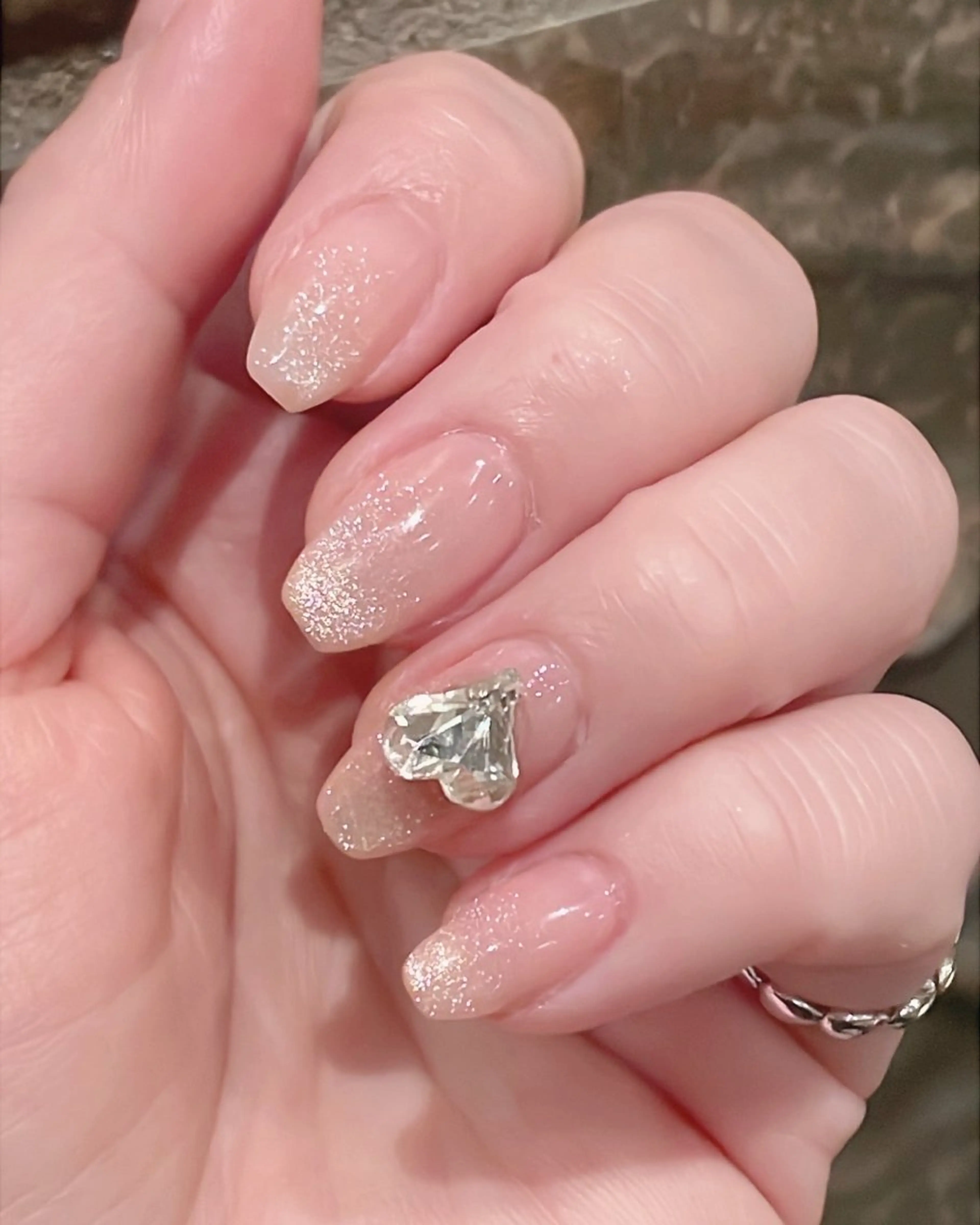 マグネットグラデーション＋ビジューの写真