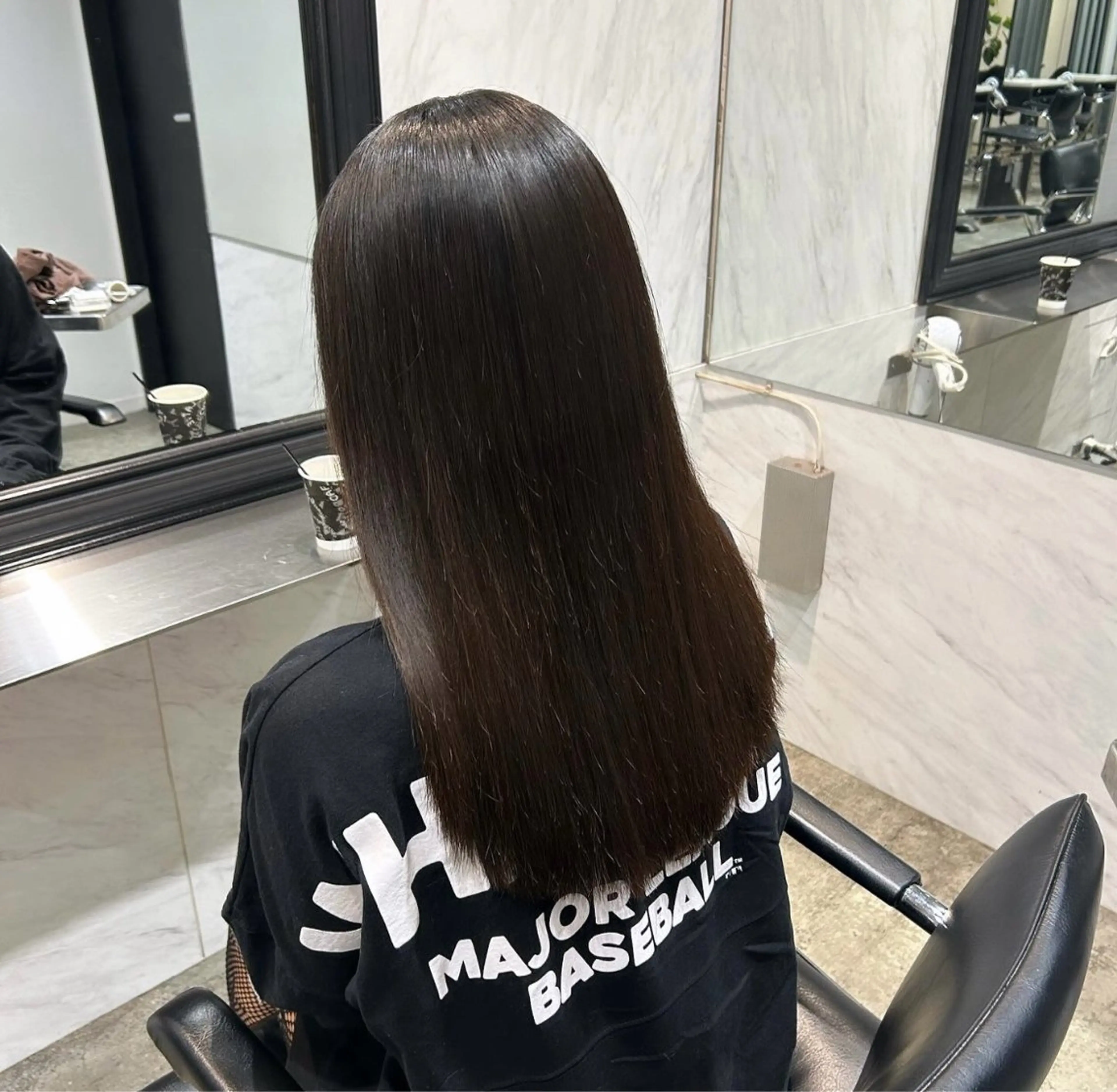 ロング 伸ばしかけ 髪質改善 縮毛矯正 トリートメント もてぎさやか👩🏻 🪄巻ける縮毛矯正のヘアスタイル