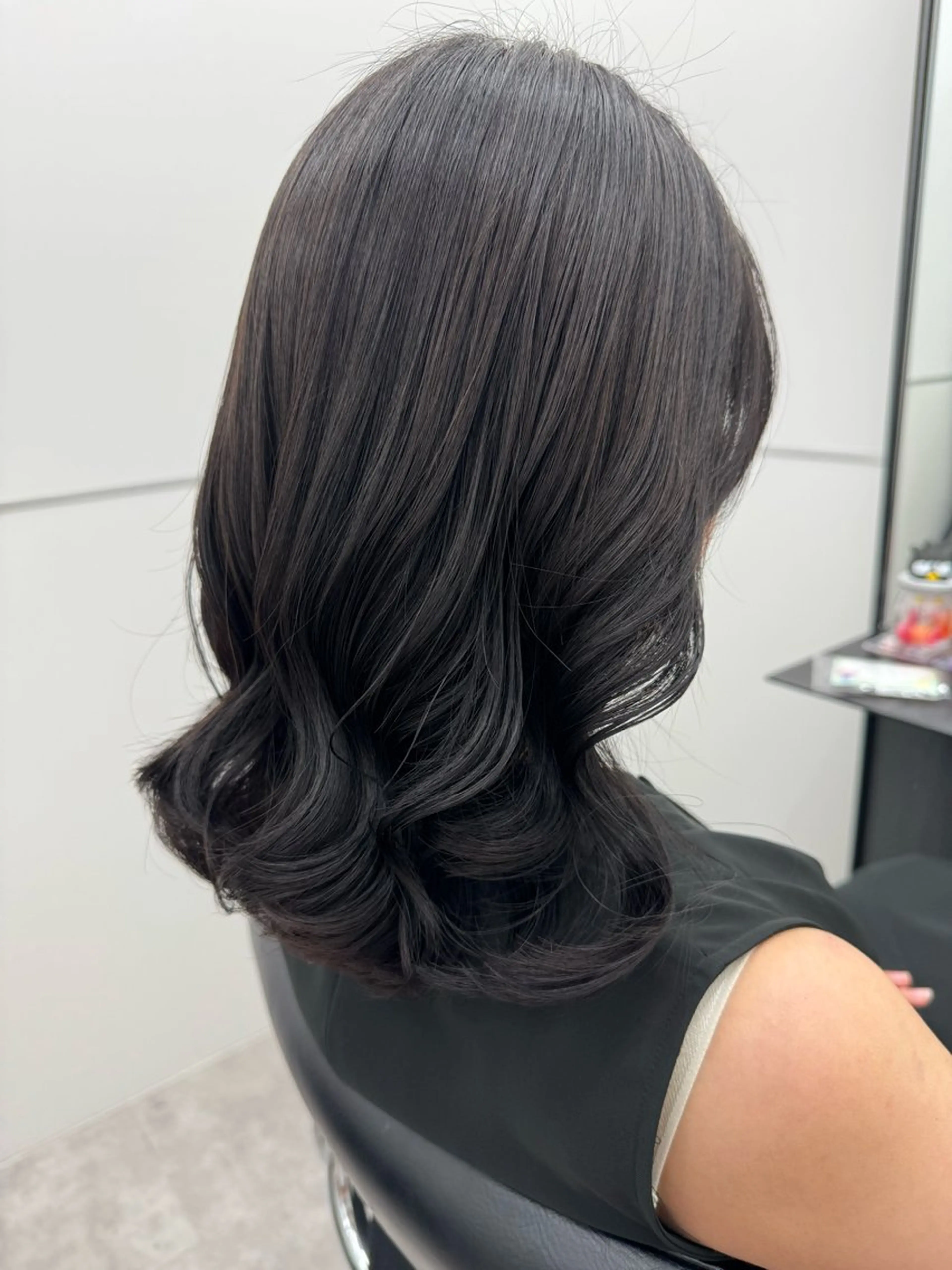 ミディアム カット パーマ デジタルパーマ🫧 韓国風ヘア🫧サクラのヘアスタイル