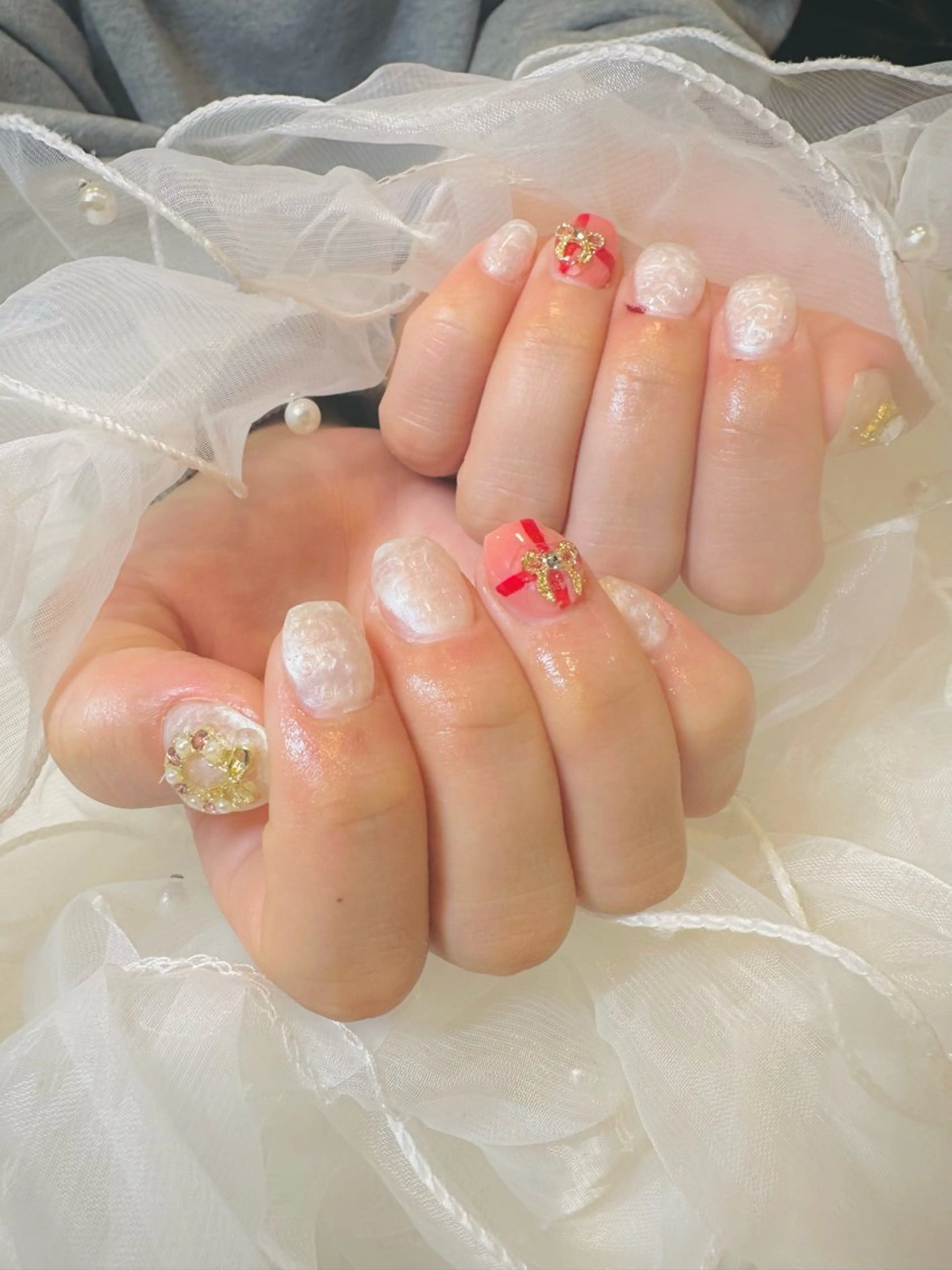 ネイル 冬ネイル クリスマス 田端 笑理菜のネイルデザイン