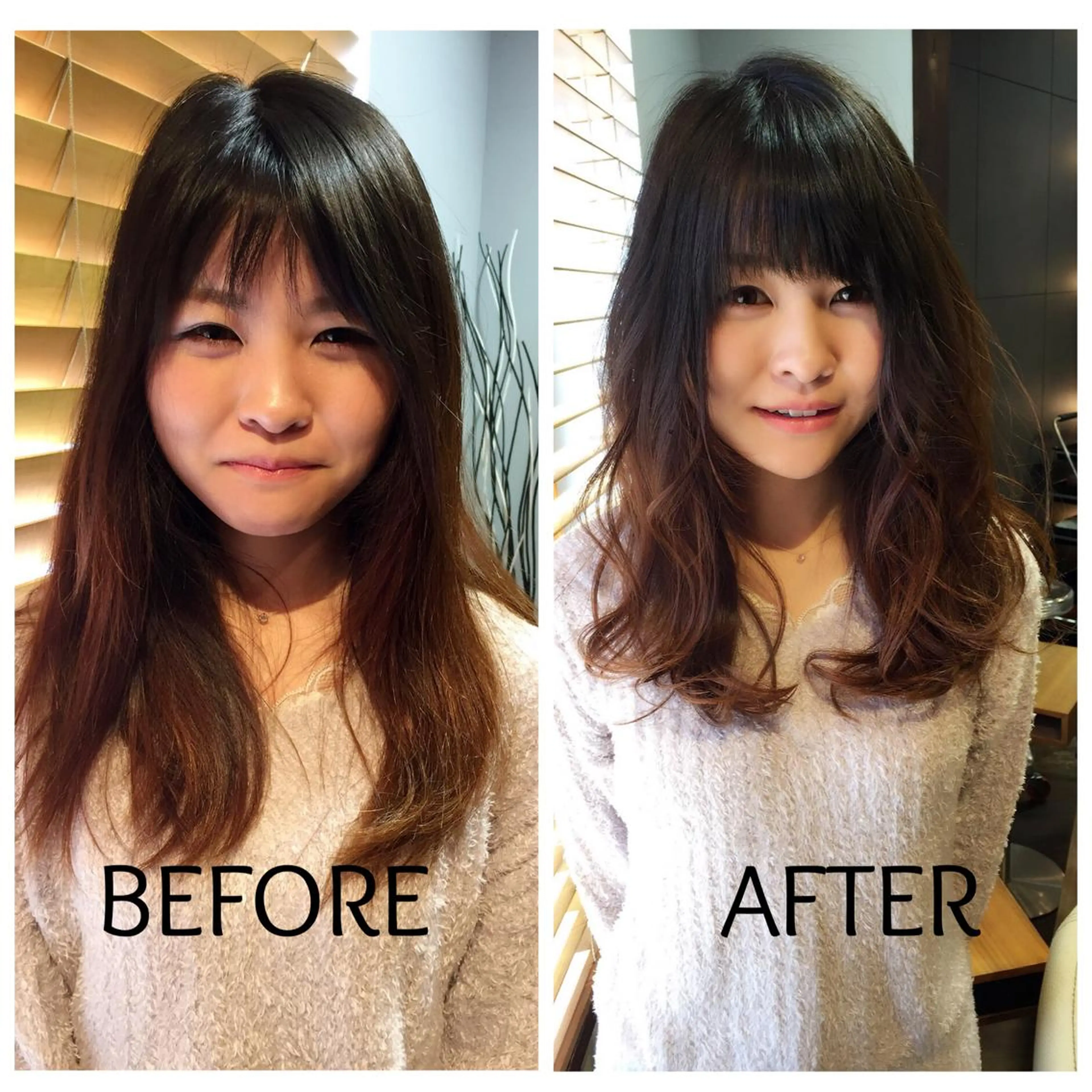 セミロング 小顔カット KARITA officialのヘアスタイル