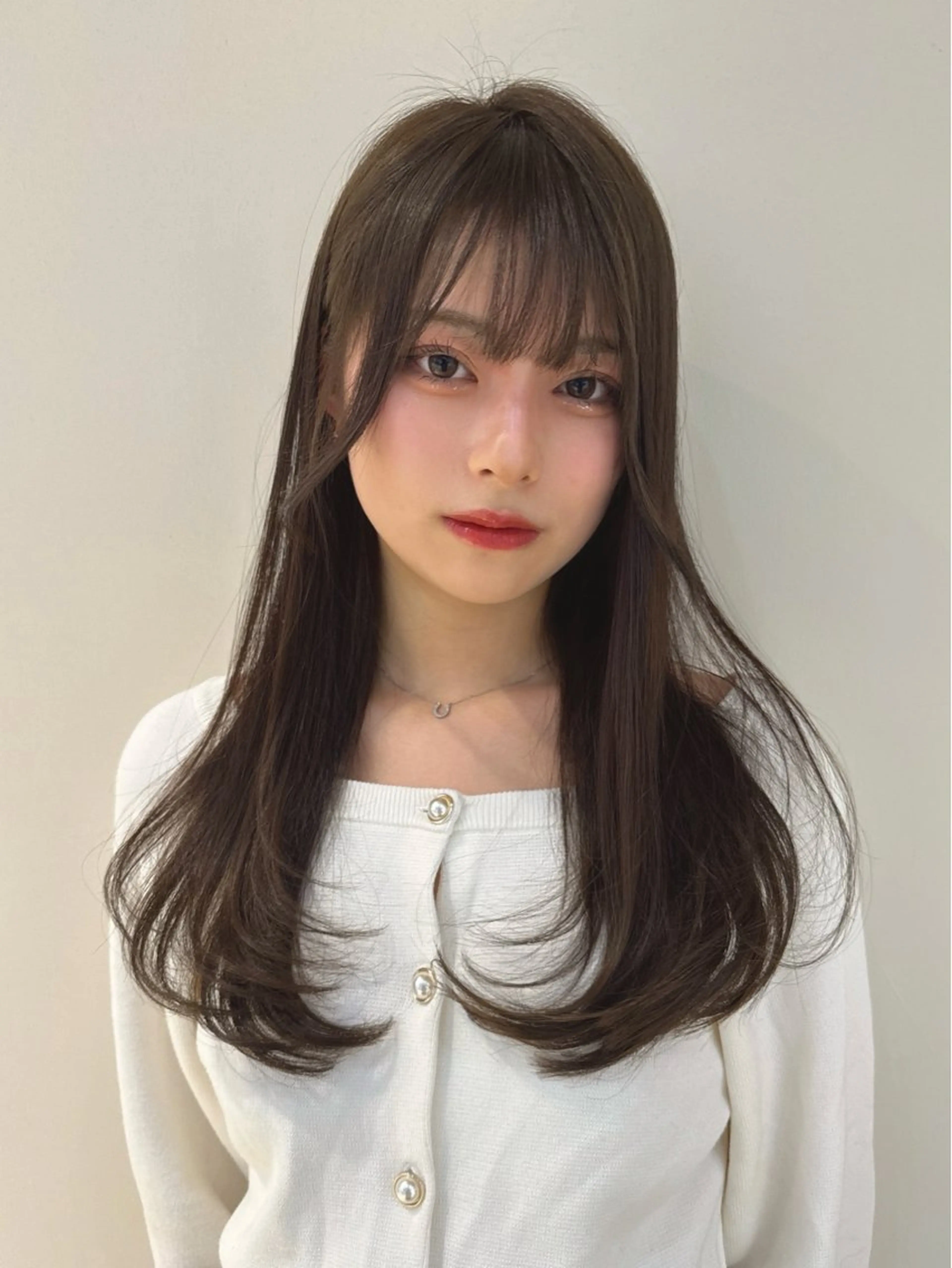 ロング レイヤーカット カット ヘアカラー トリートメント 縮毛矯正特化 k-two土田陸登のヘアスタイル