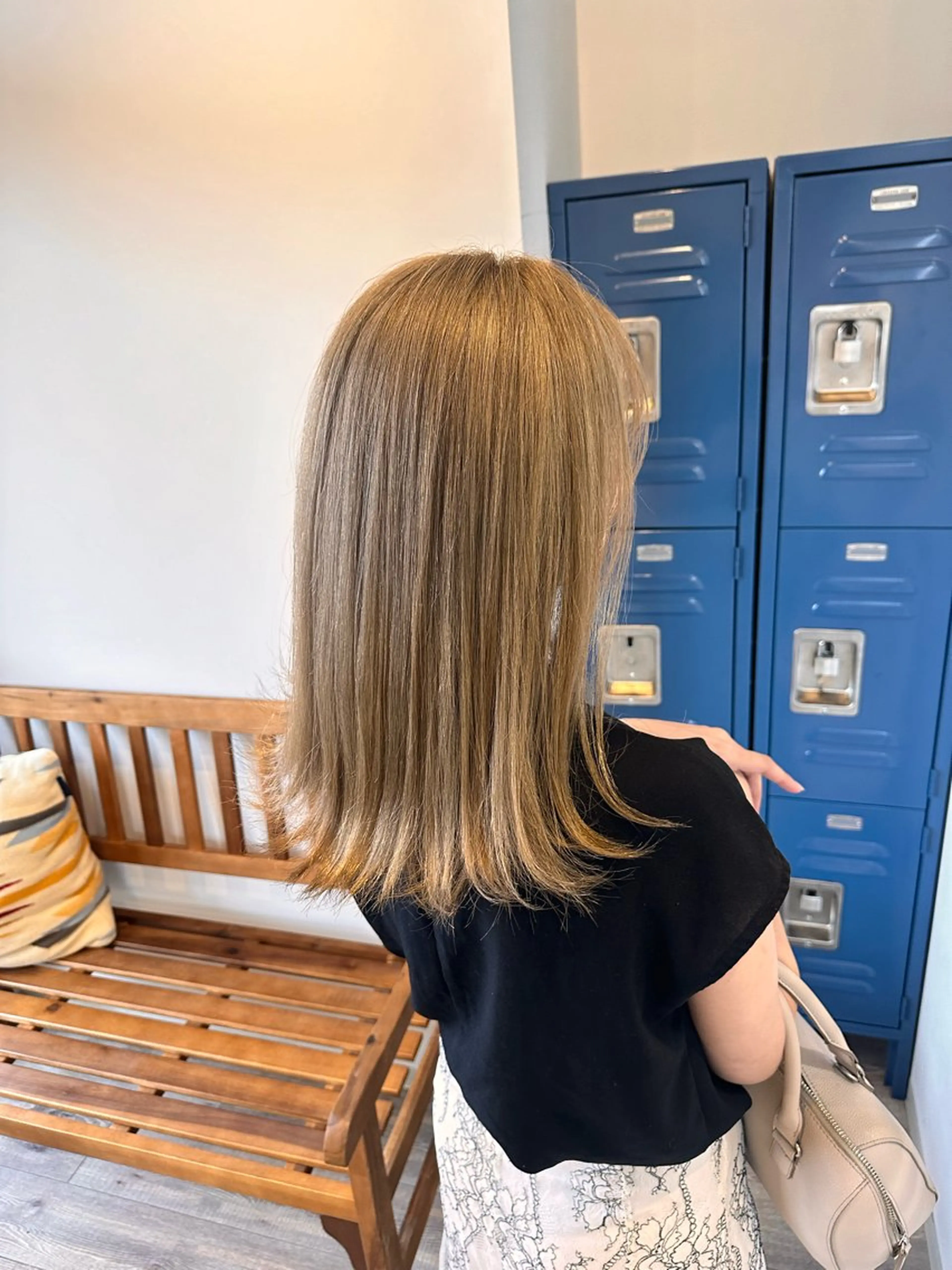 セミロング ヘアカラー 下島 優人のヘアスタイル