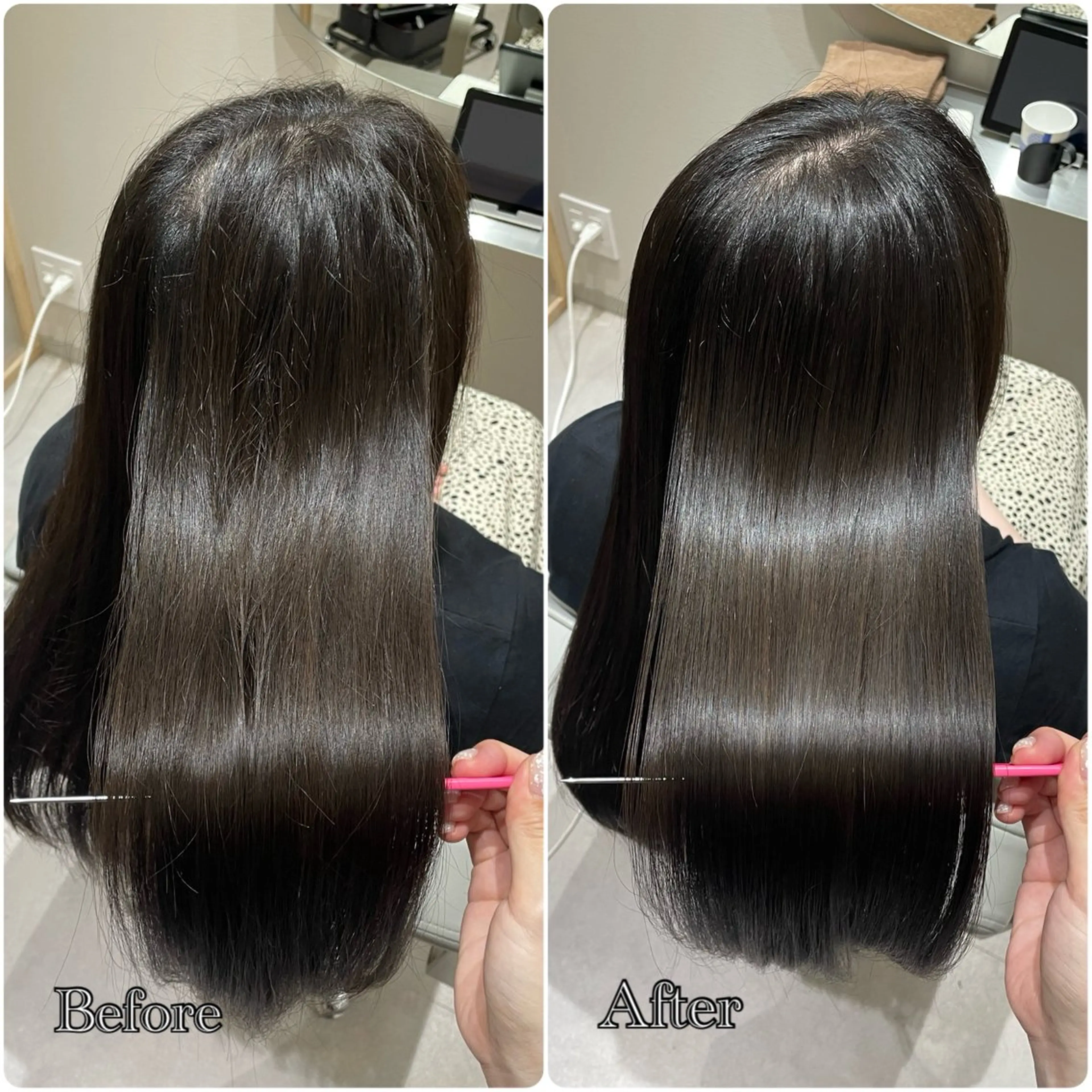 ロング 髪質改善 縮毛矯正 トリートメント カット トリートメント 髪質改善✨Zina浦 安/個室🌈YUKIのヘアスタイル
