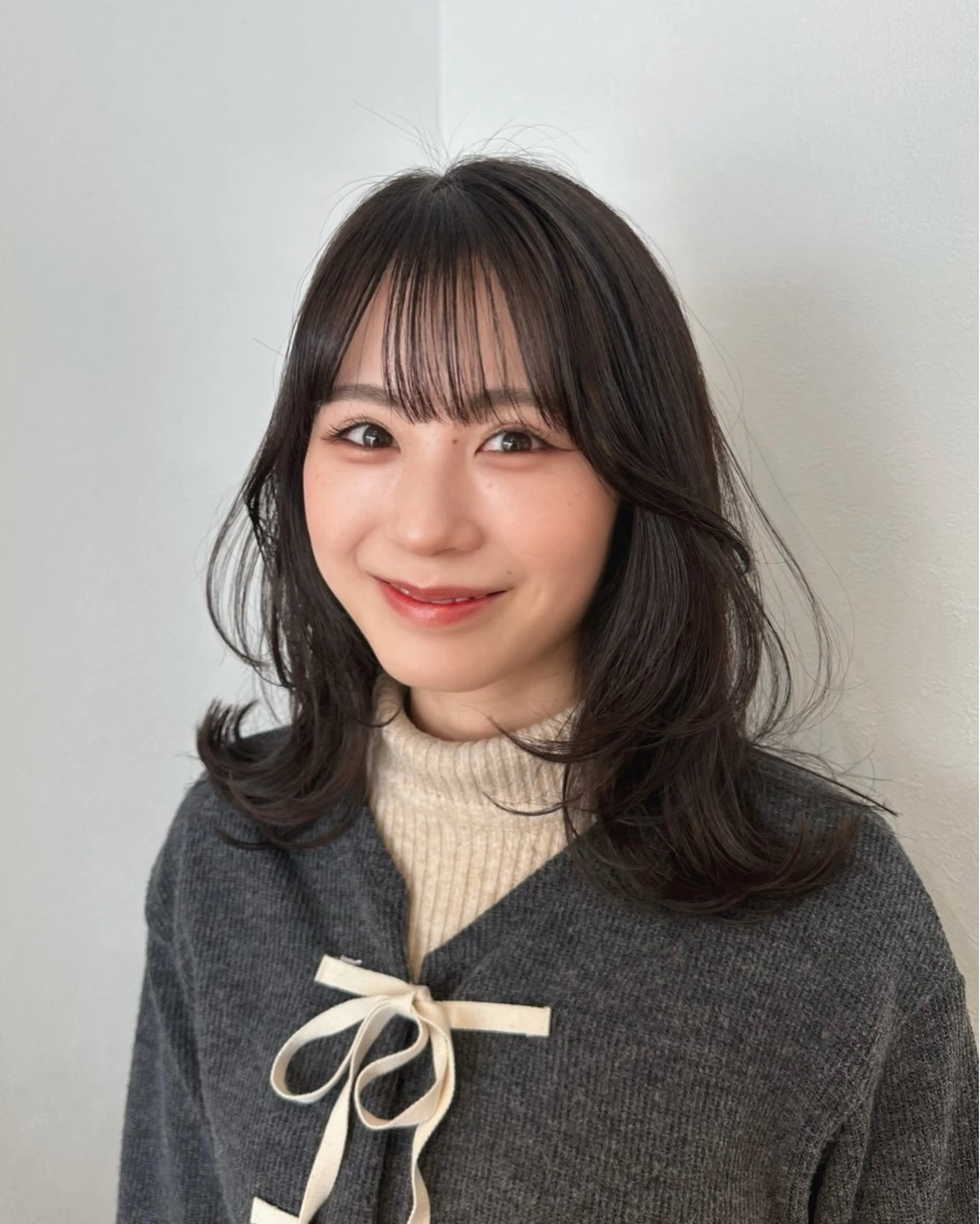 ミディアム カラー カット ヘアカラー トリートメント TRENCH　相澤 果歩のヘアスタイル