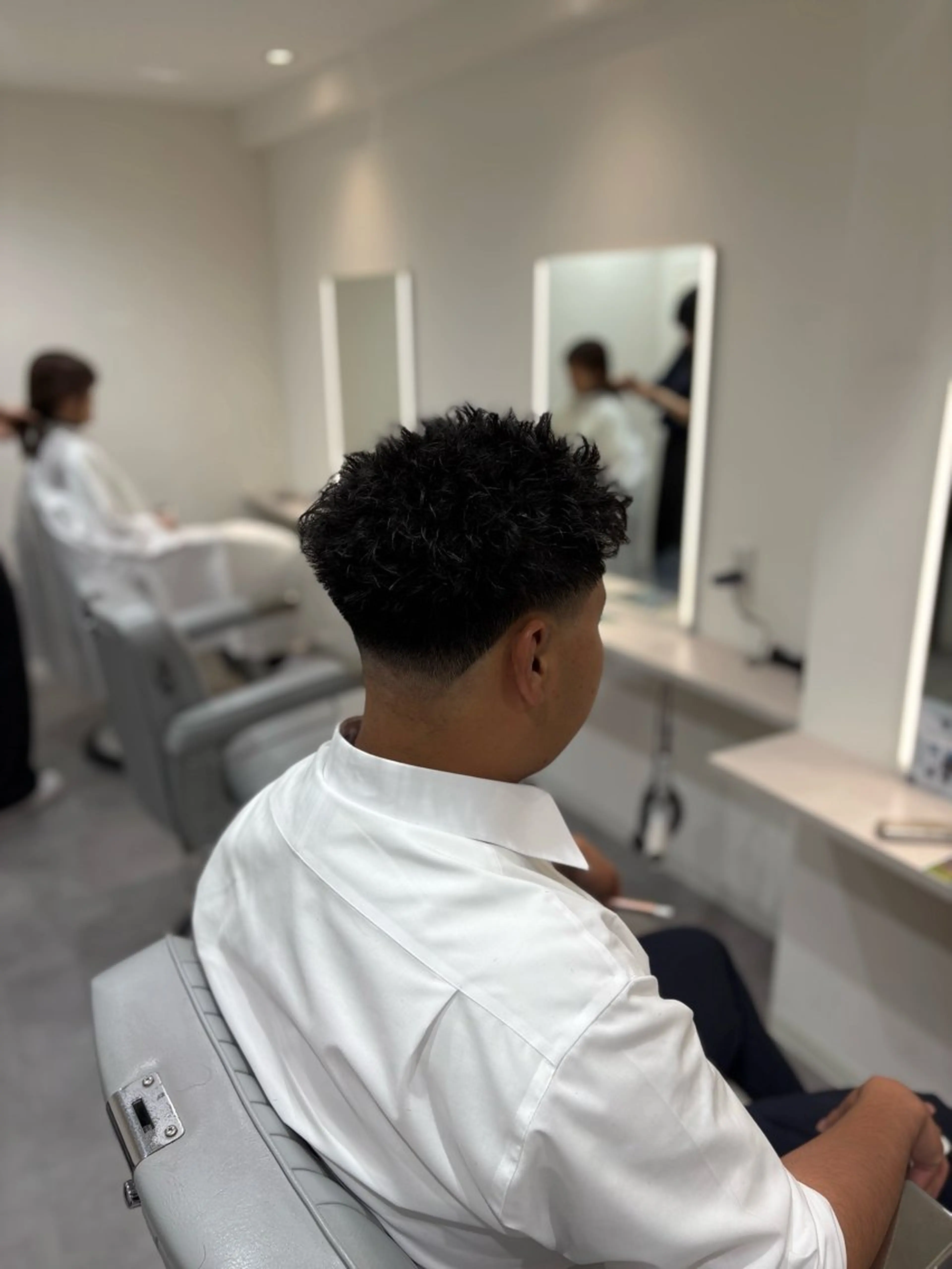 ショート パーマ メンズ カット パーマ 深澤 知樹のヘアスタイル