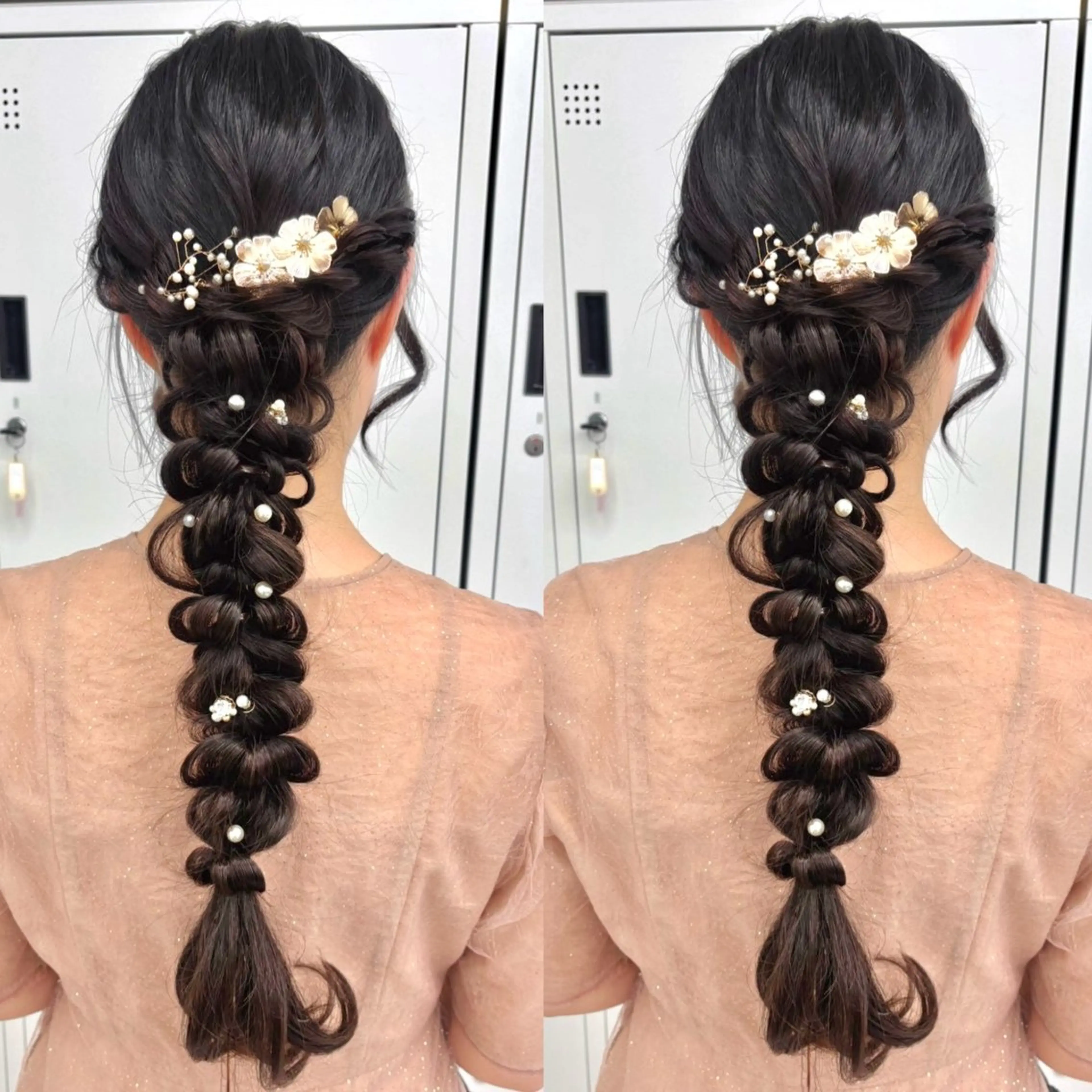 ロング ヘアアレンジ ヘアセット ヘアメ🎀推しカラー 🥣横浜/しほ🧸のヘアスタイル