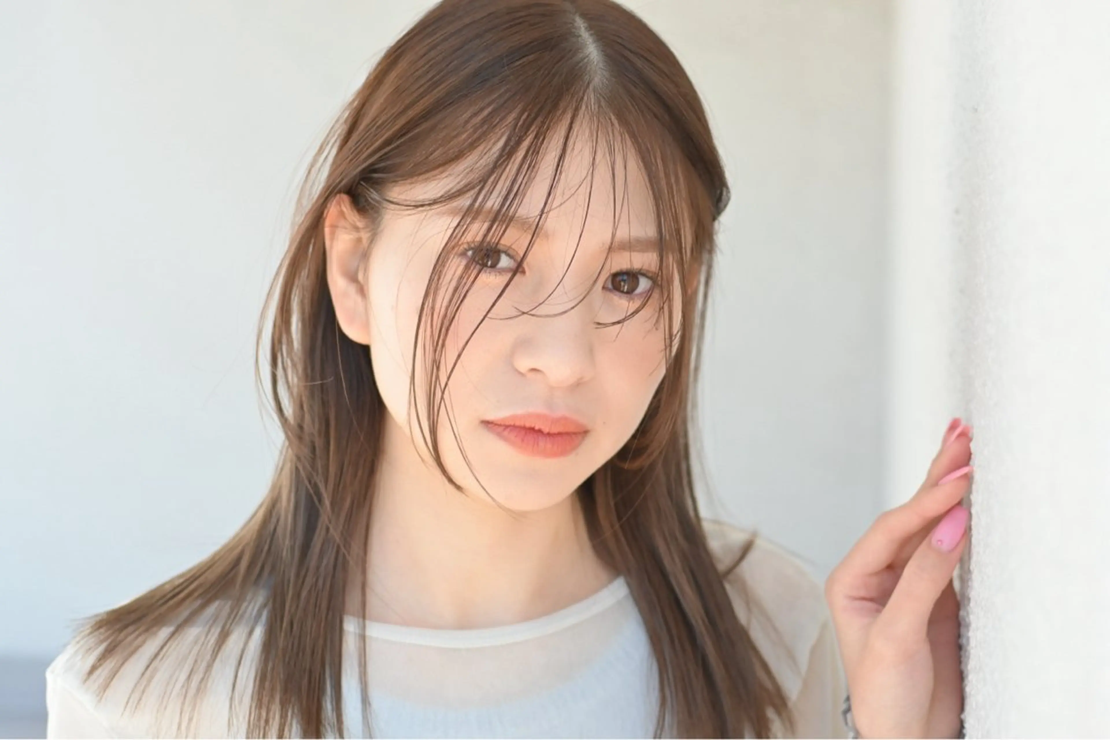 セミロング 峯田 優花のヘアスタイル