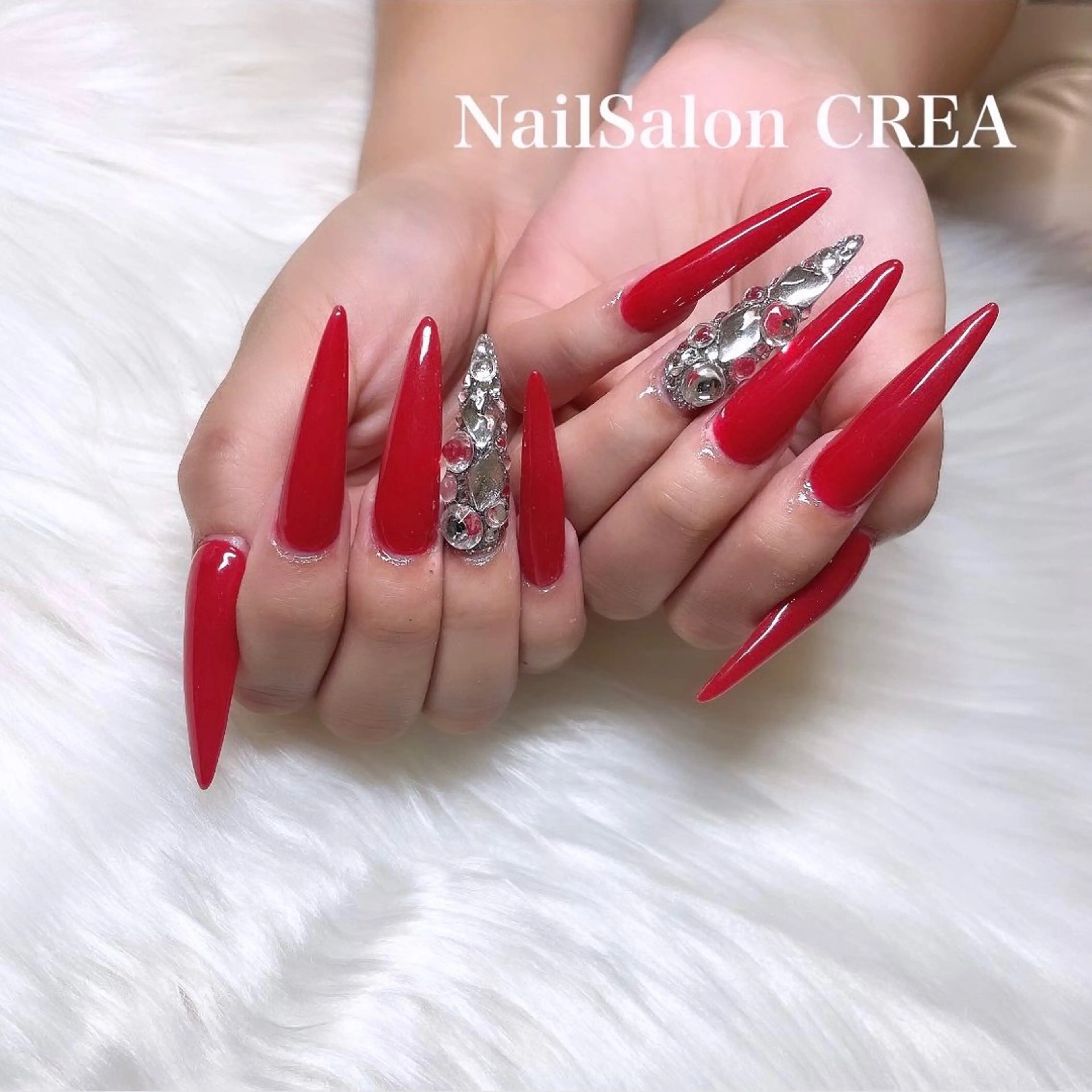 ネイル ロングネイル ハンドネイル NailSalon CREAのネイルデザイン