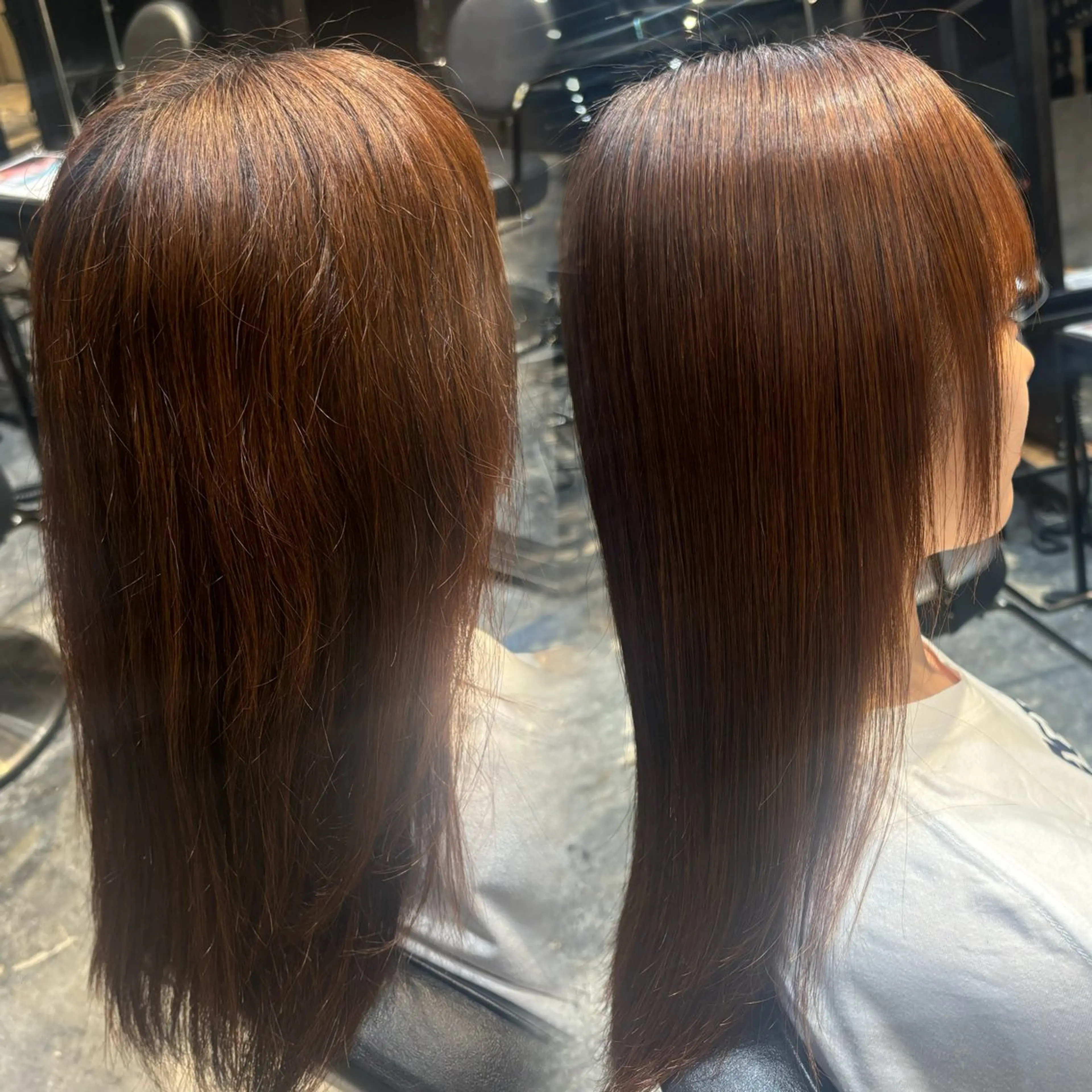 ロング 縮毛矯正 トリートメント 透明感カラー/ 矯正/まな⭐️のヘアスタイル