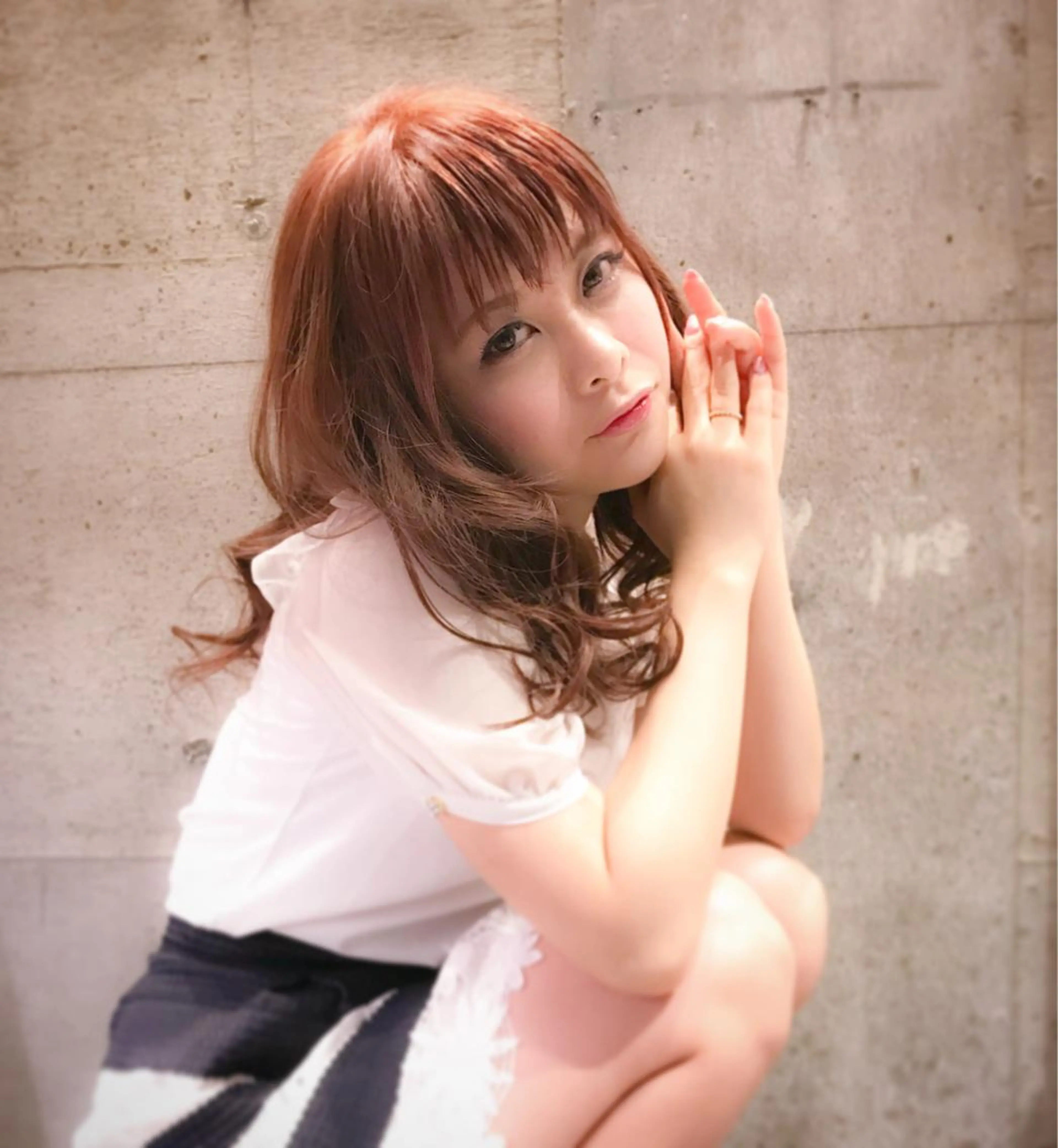 セミロング カラー パーマ ヘアアレンジ Ribbons Cのヘアスタイル