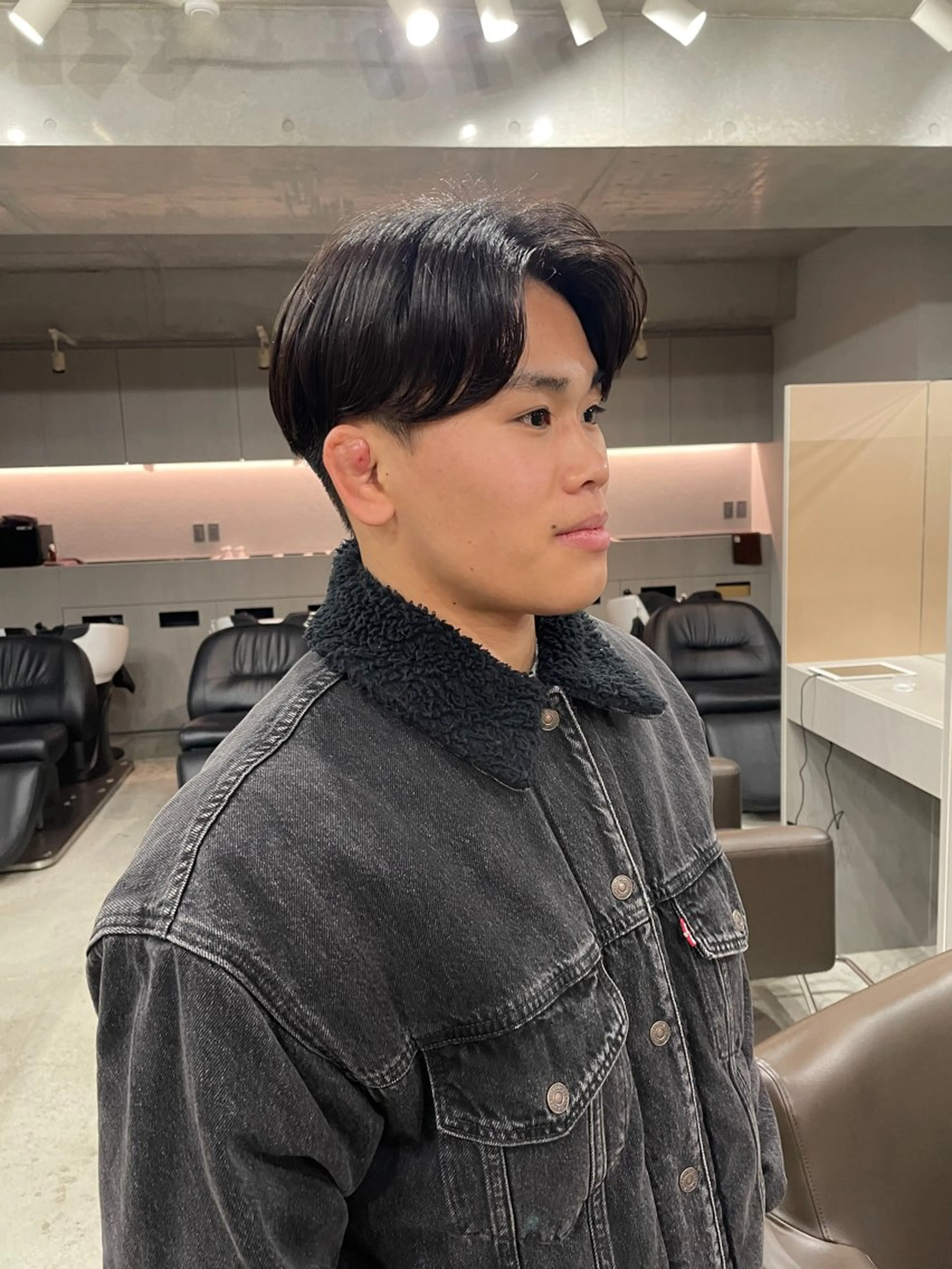 ショート カラー パーマ メンズ メンズパーマ カット ヘアカラー トリートメント 表参道🌿赤み消し カラー/チナツのヘアスタイル