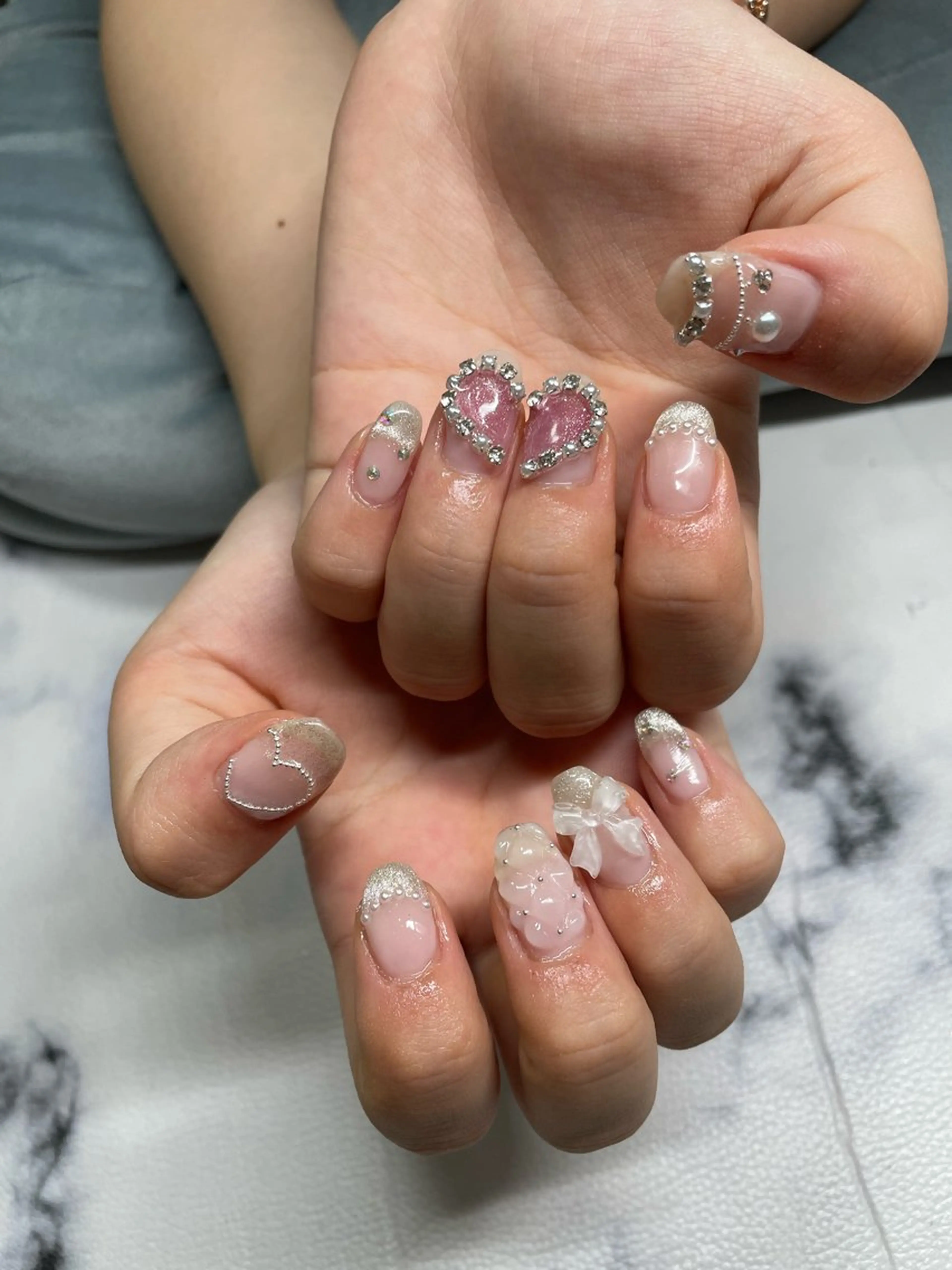 ネイル リボン MN salonのネイルデザイン