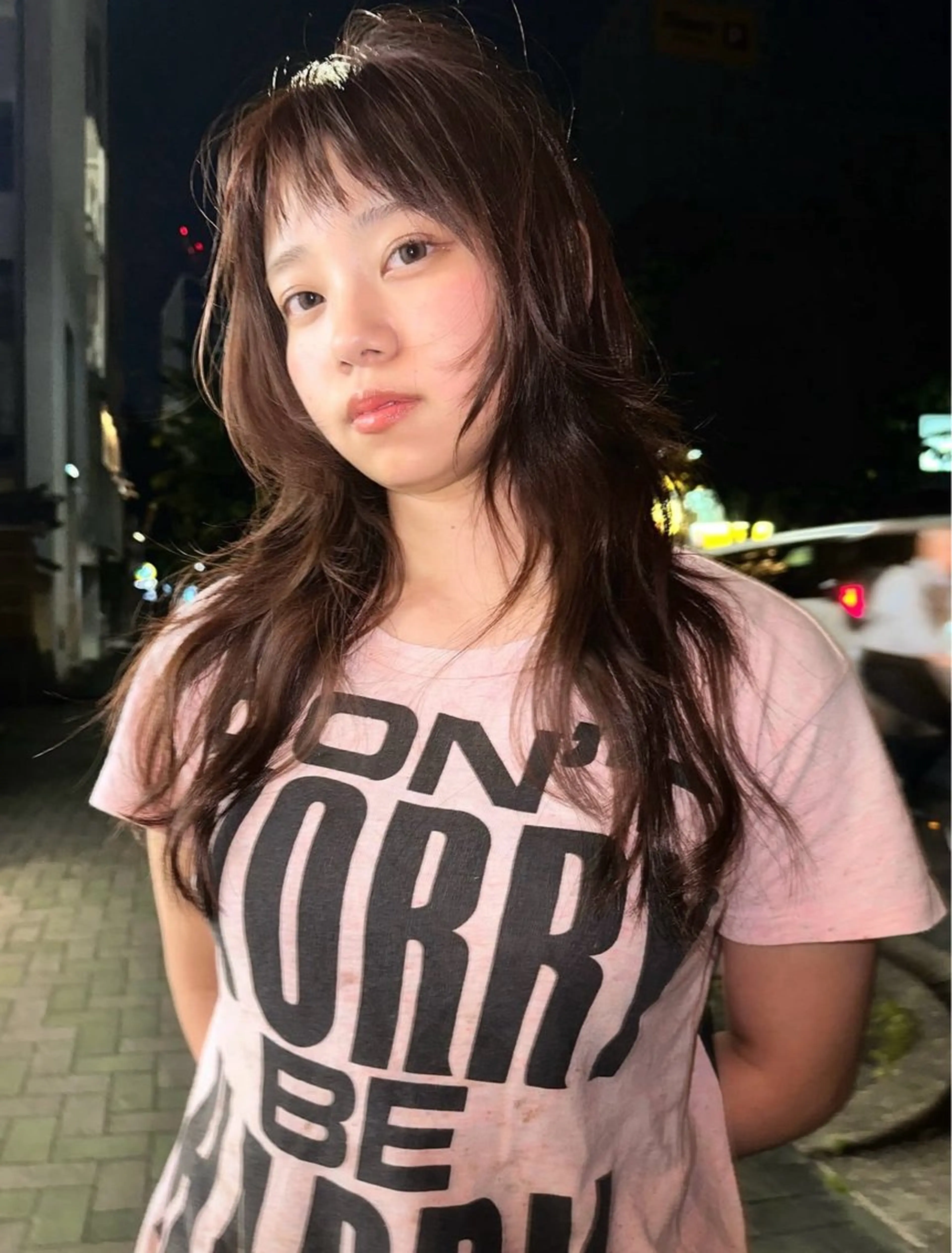 ロング カラー 顔まわりレイヤー ハッシュカット ハイレイヤー レイヤーカット カット ヘアカラー パーマ /レイヤー 榛地渉馬 /矢場町のヘアスタイル