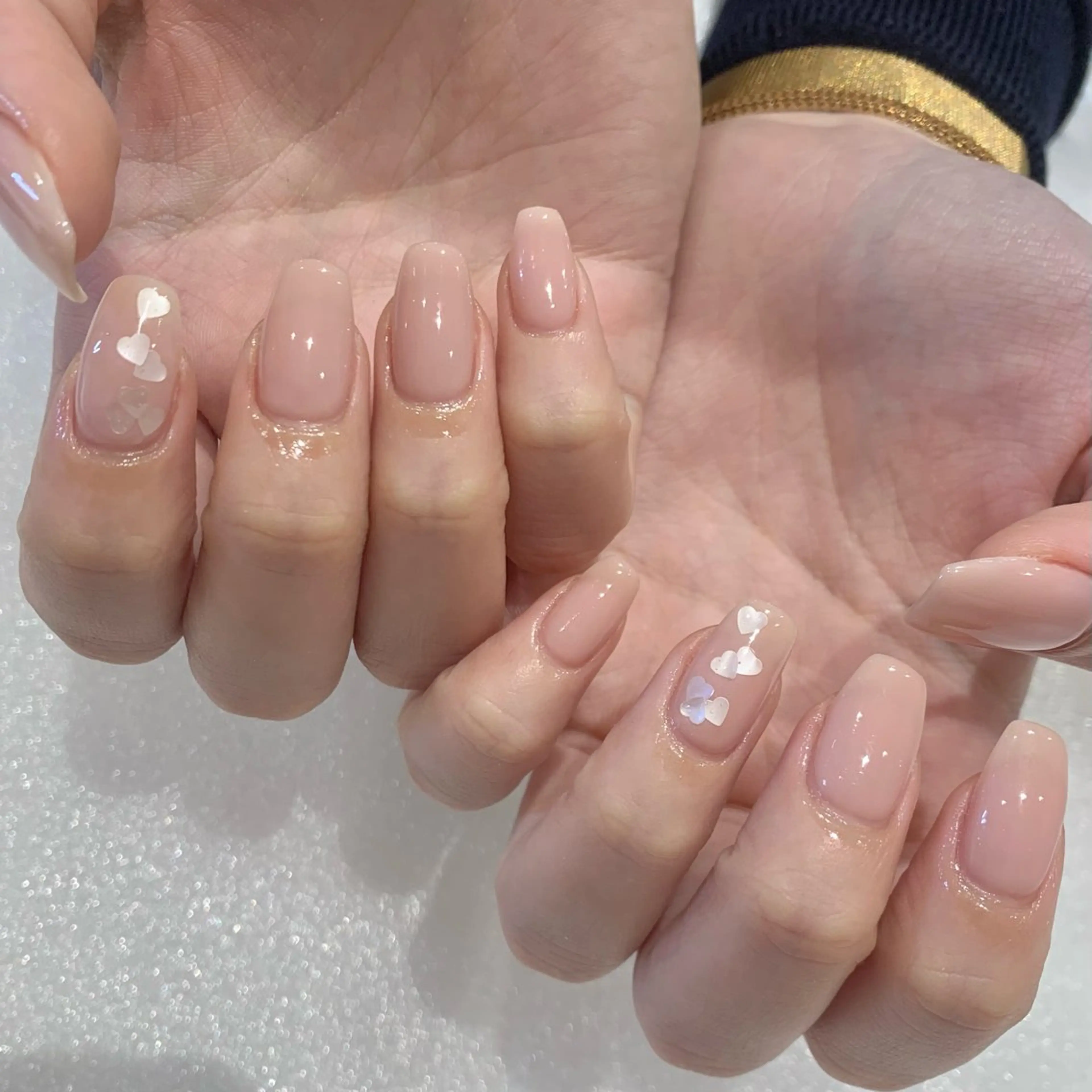 ネイル ハート ハンドネイル nailist🍒 ヤマザキのネイルデザイン