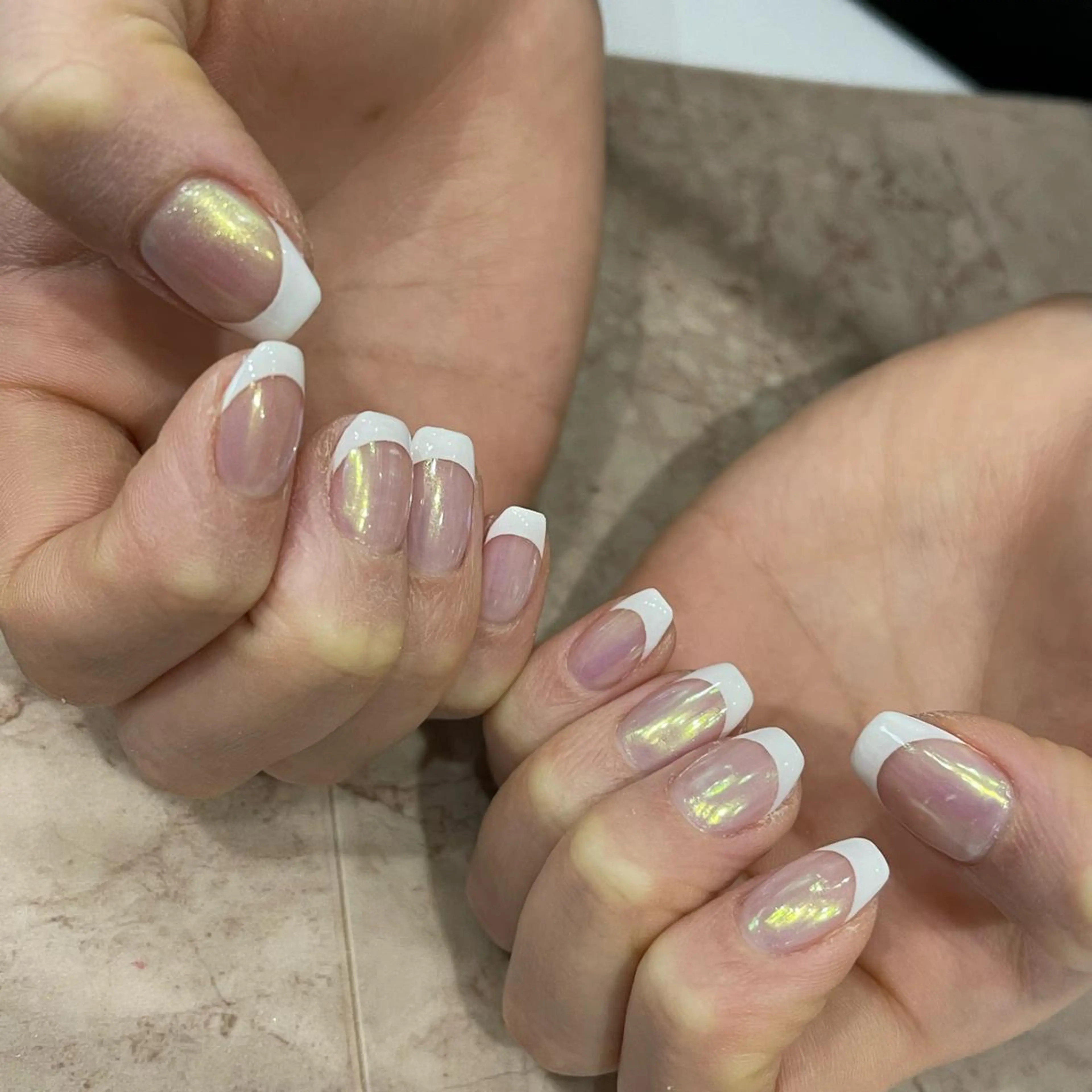 ネイル フレンチネイル Wish Nail 恒川のネイルデザイン
