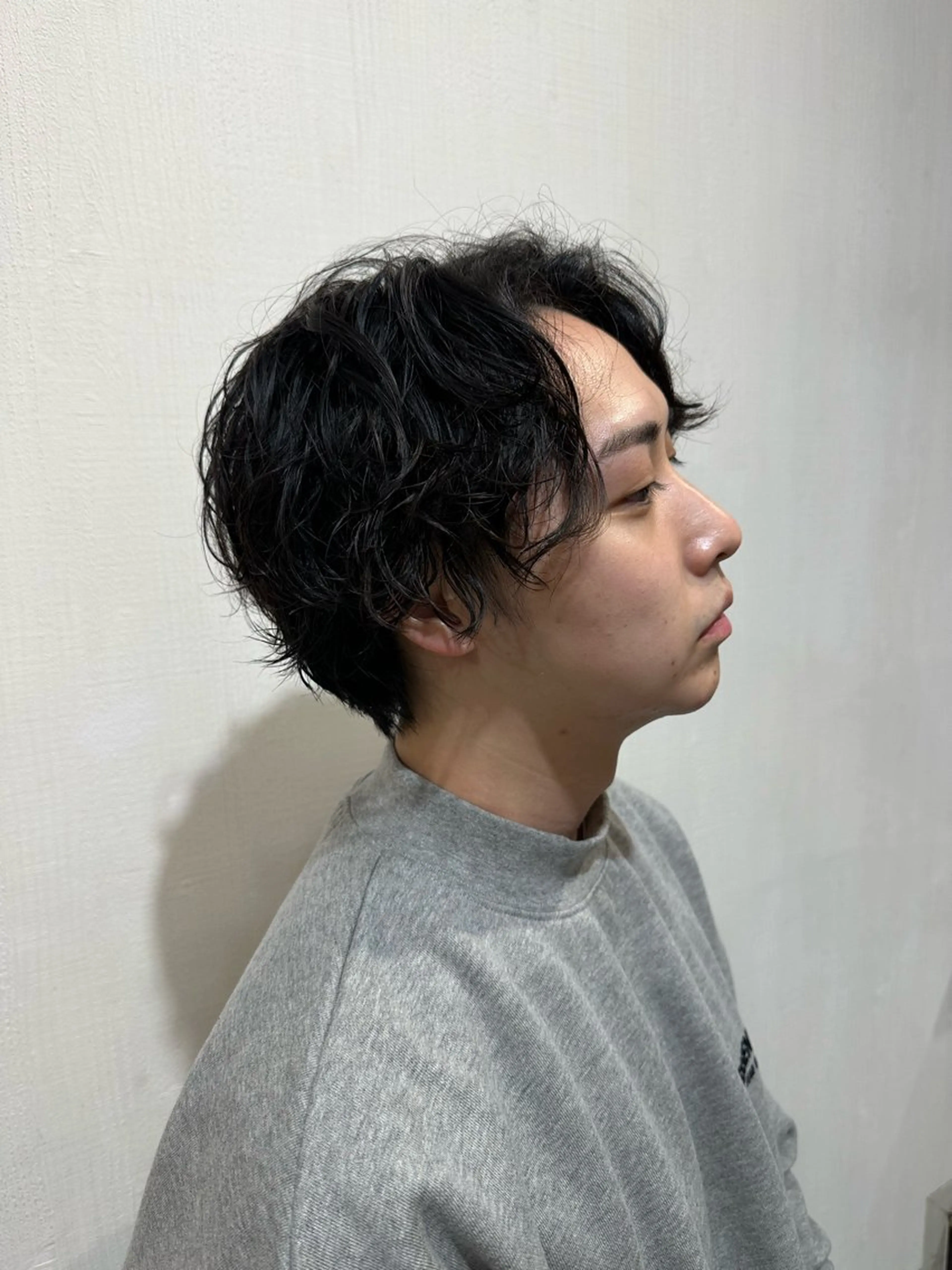 パーマ メンズ メンズ韓国風 メンズパーマ スパイラルパーマ レイヤー/顔まわり /亀戸錦糸町/なつきのヘアスタイル