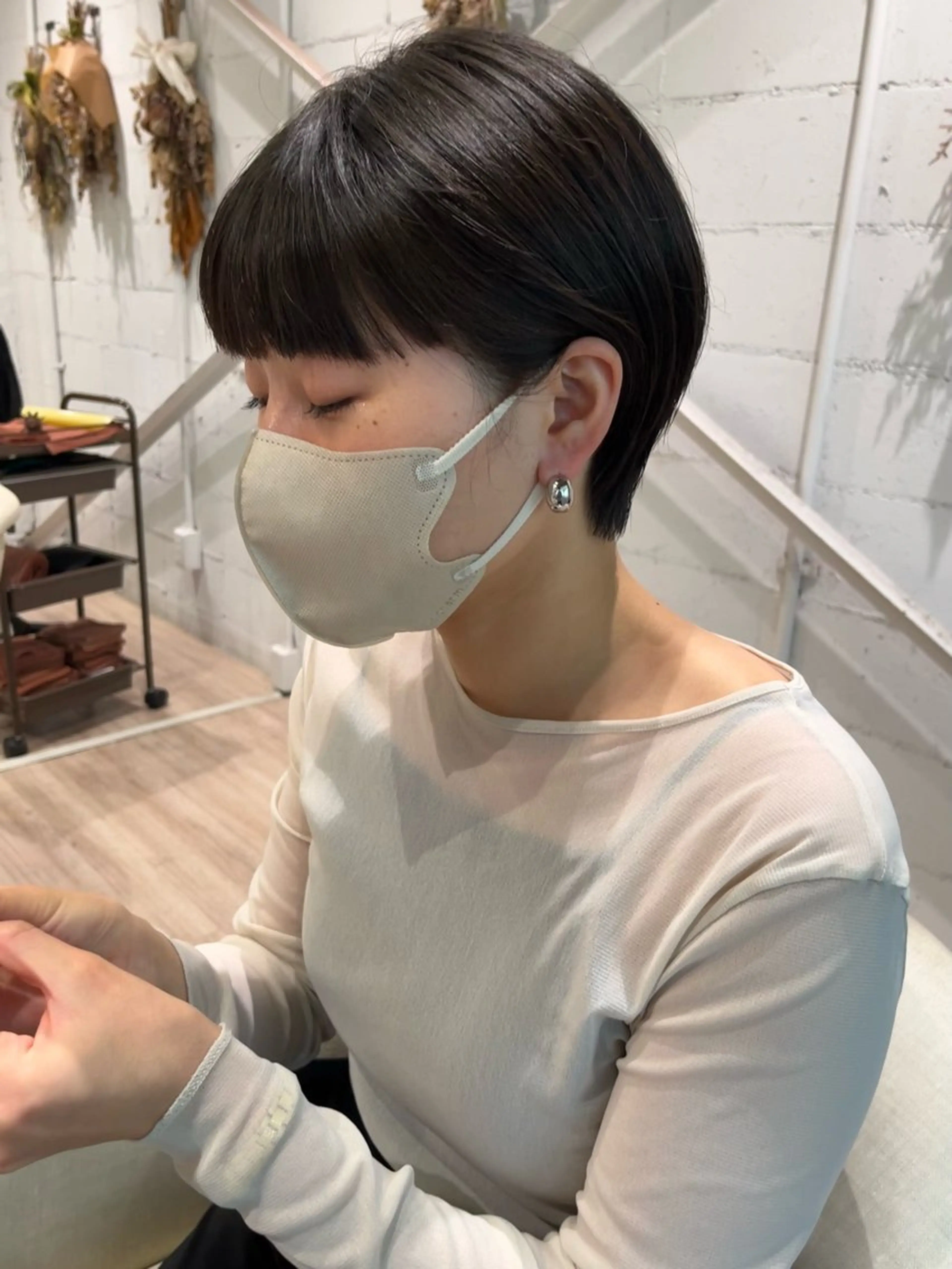 ショート ショート/ボブ パーマ/中原のヘアスタイル