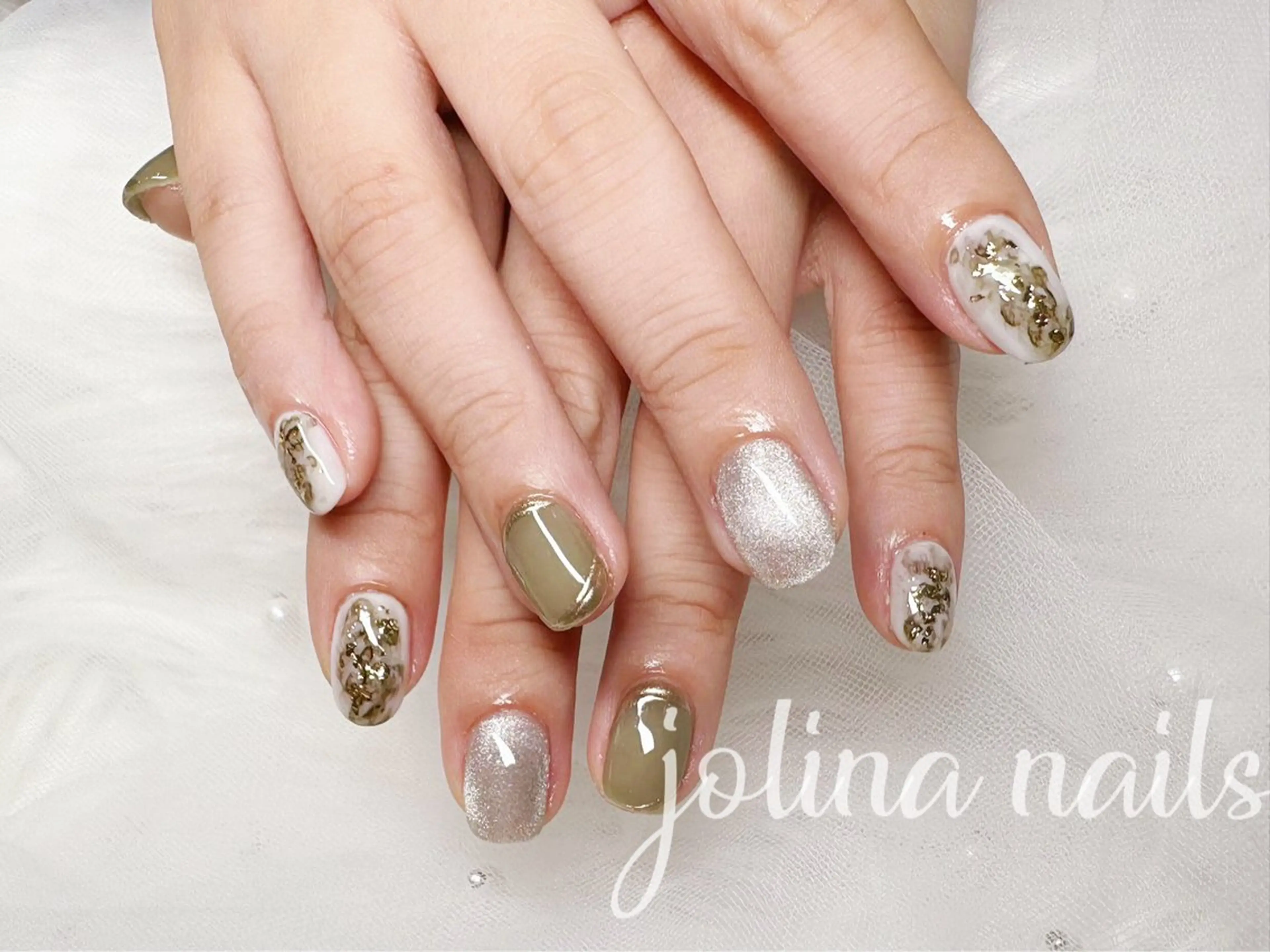 ネイル アートネイル ニュアンスネイル jolina nails鶴見店のネイルデザイン