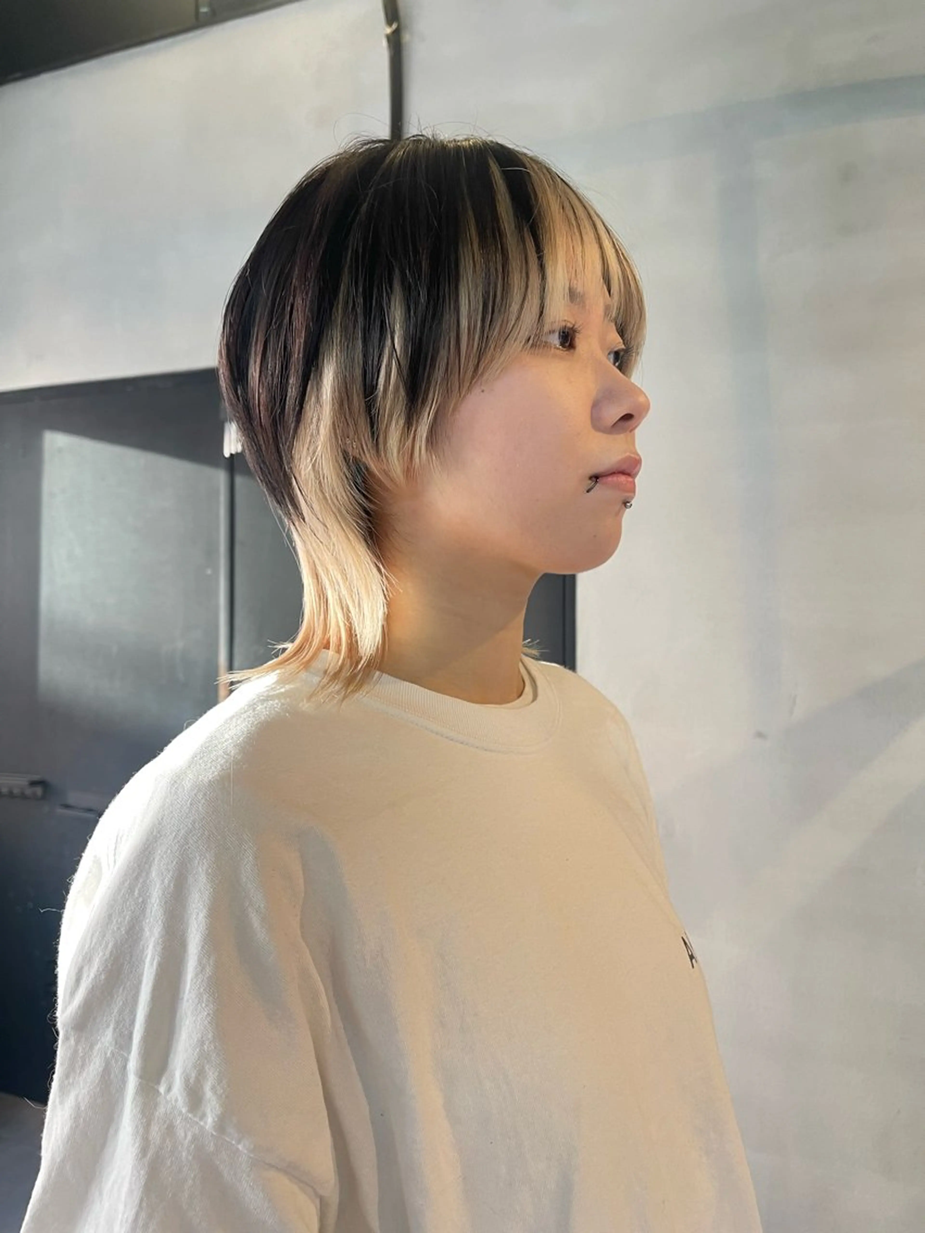 ミディアム ウルフカット カット ヘアカラー 柏 ウルフ/レイヤー 田中佐和🐺のヘアスタイル